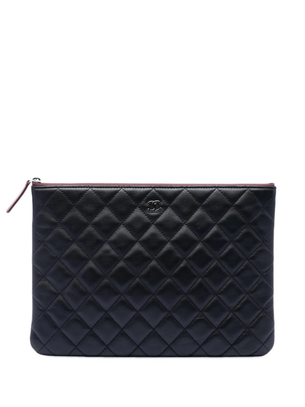 2015-2016 Medium Quilted Lambskin O Case clutch bag