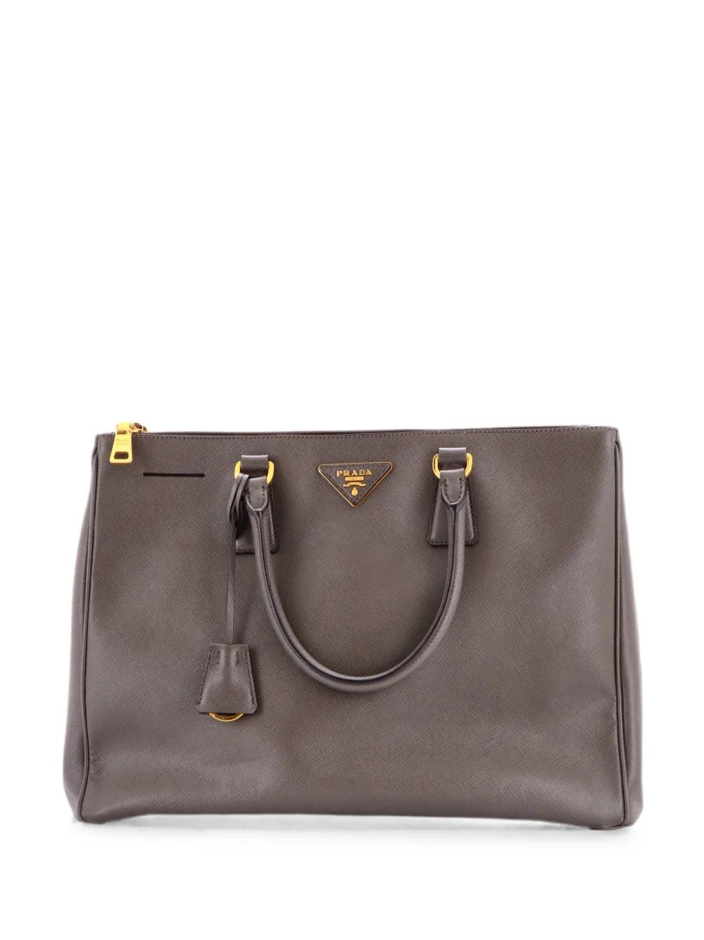 Double Zip Lux Saffiano Leather Large tote bag