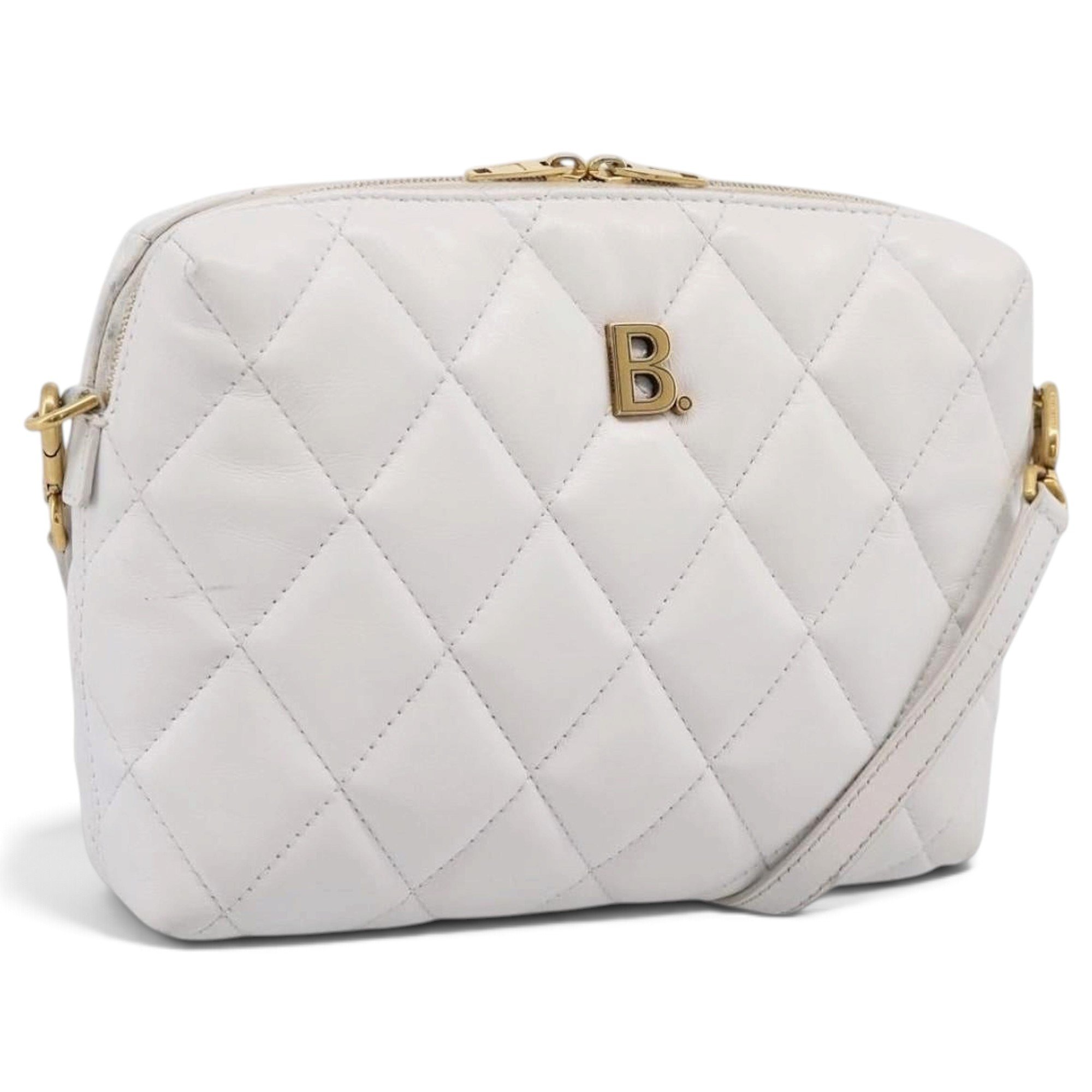 B leather handbag