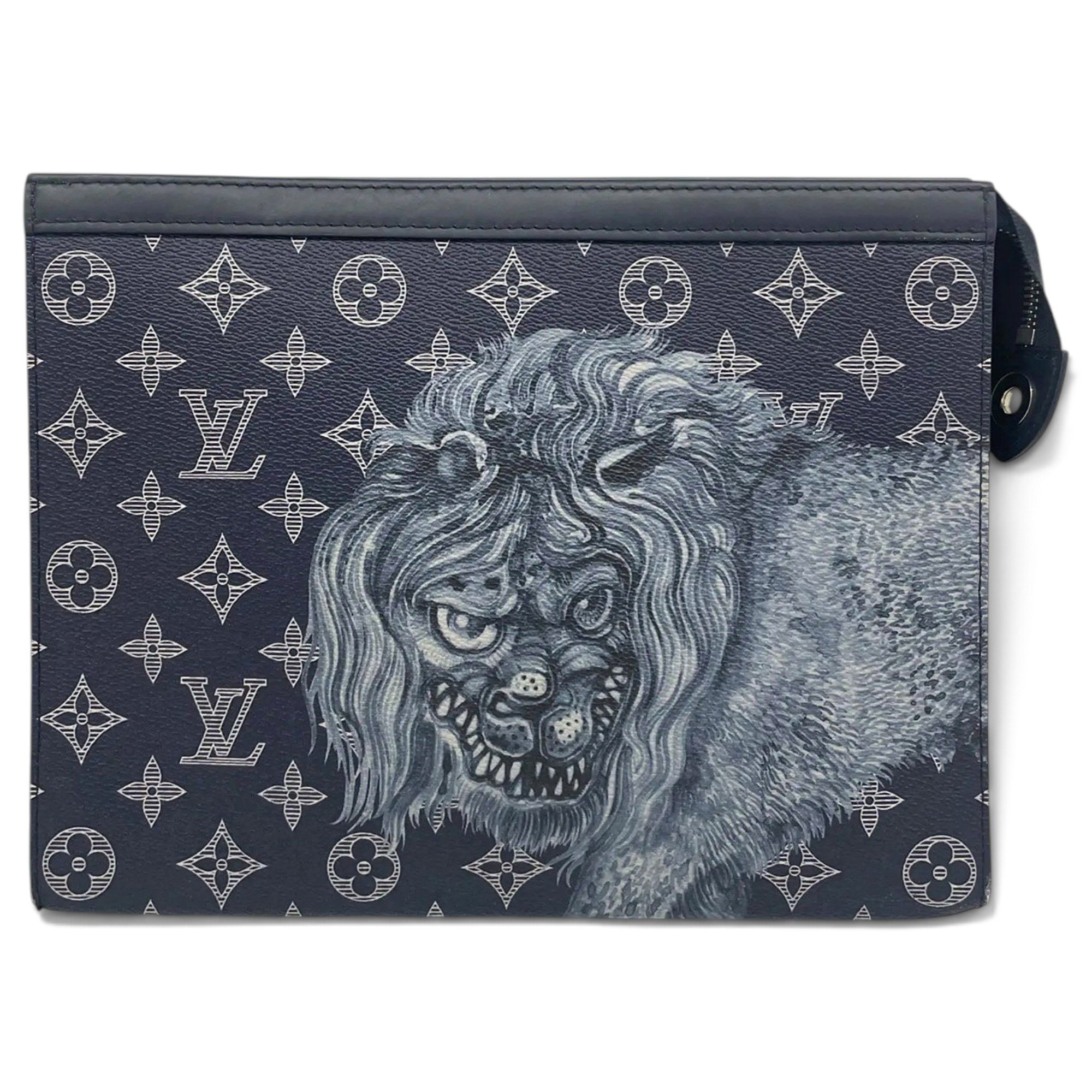 Vinyl clutch bag