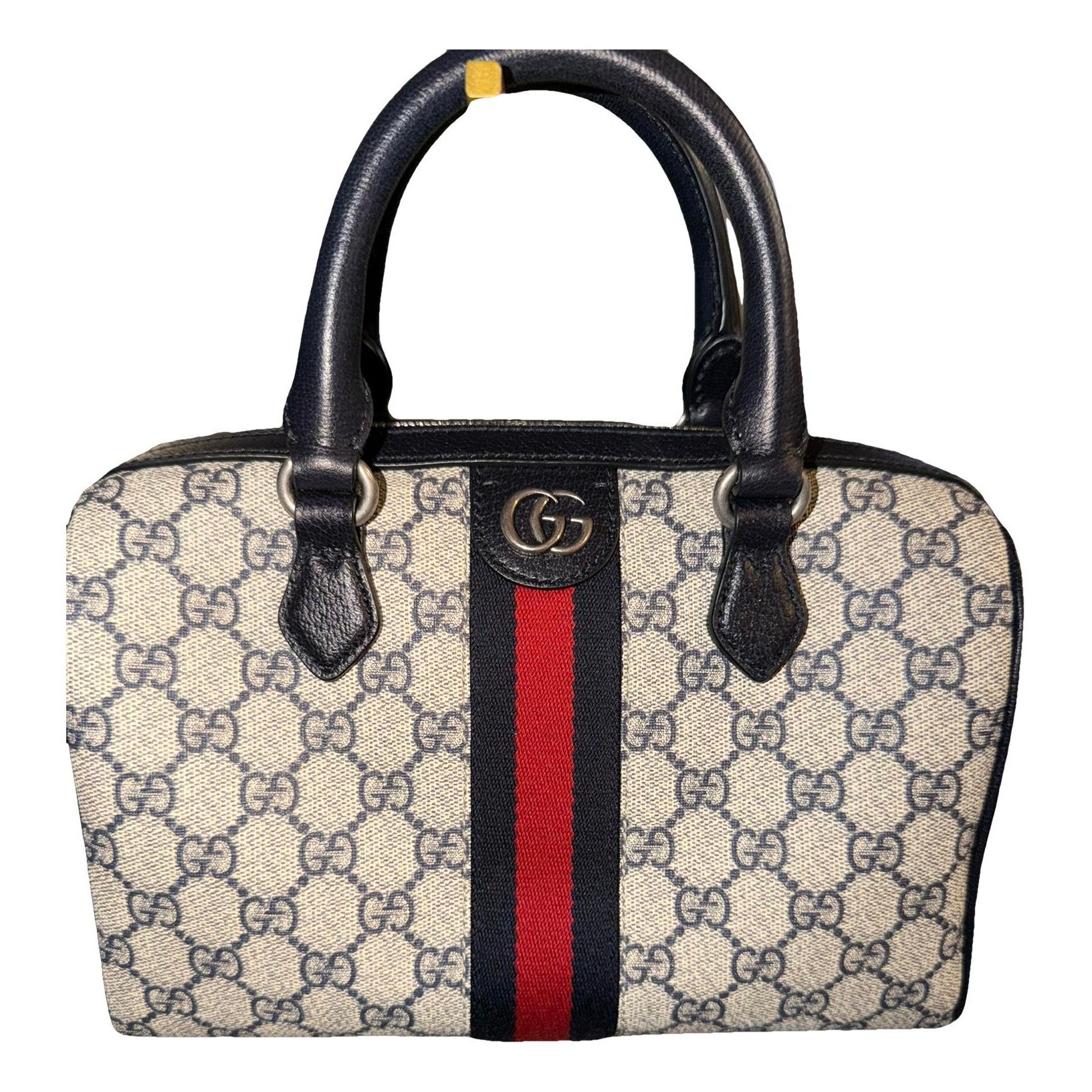 Ophidia Boston leather handbag