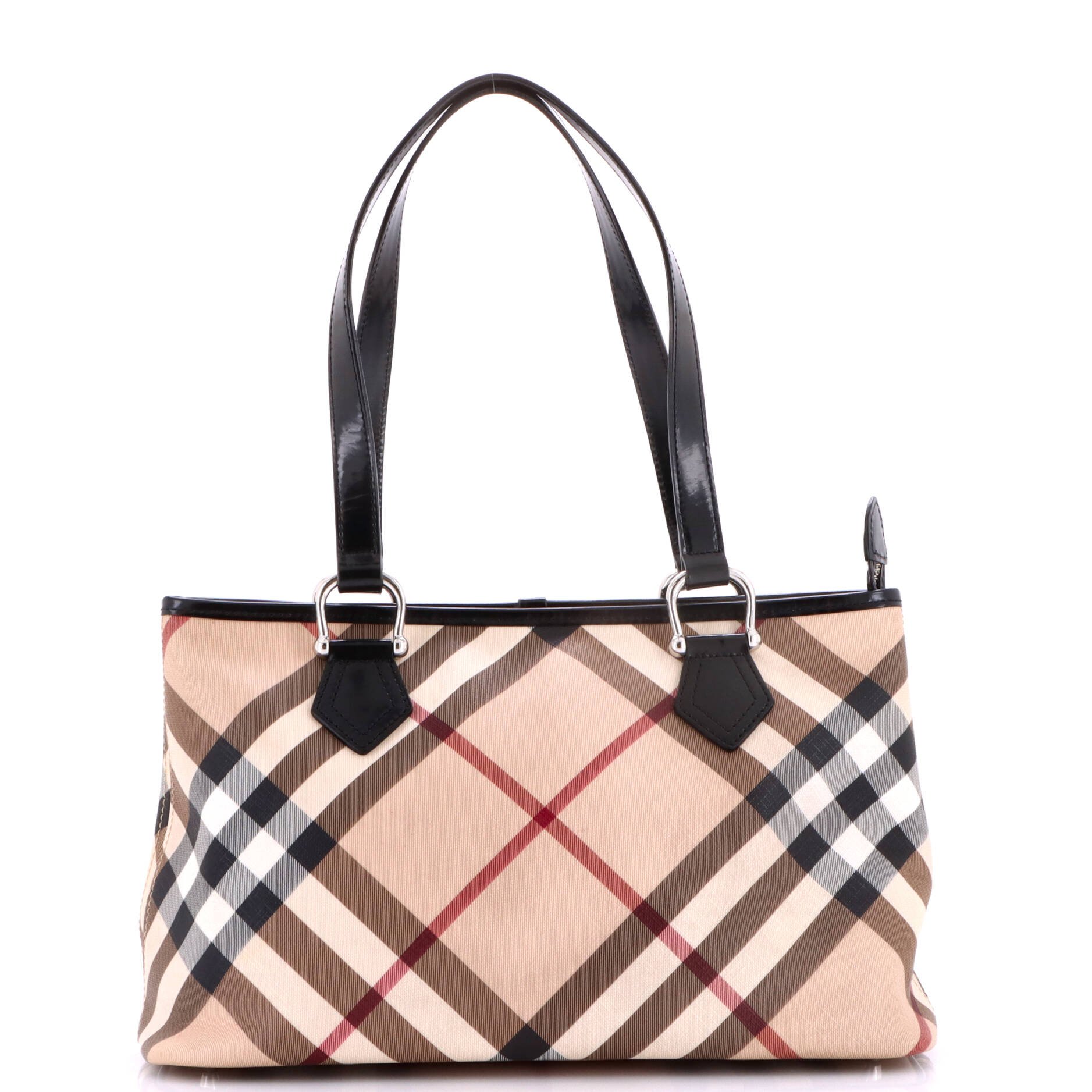 Regent Tote Nova Check Coated Canvas Medium
