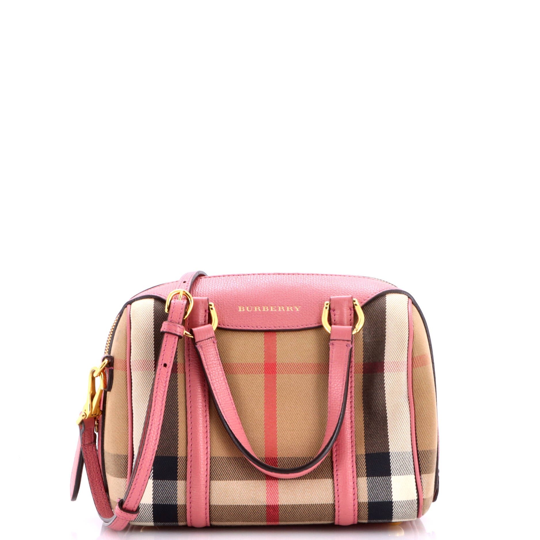 Alchester Convertible Satchel House Check Canvas Small