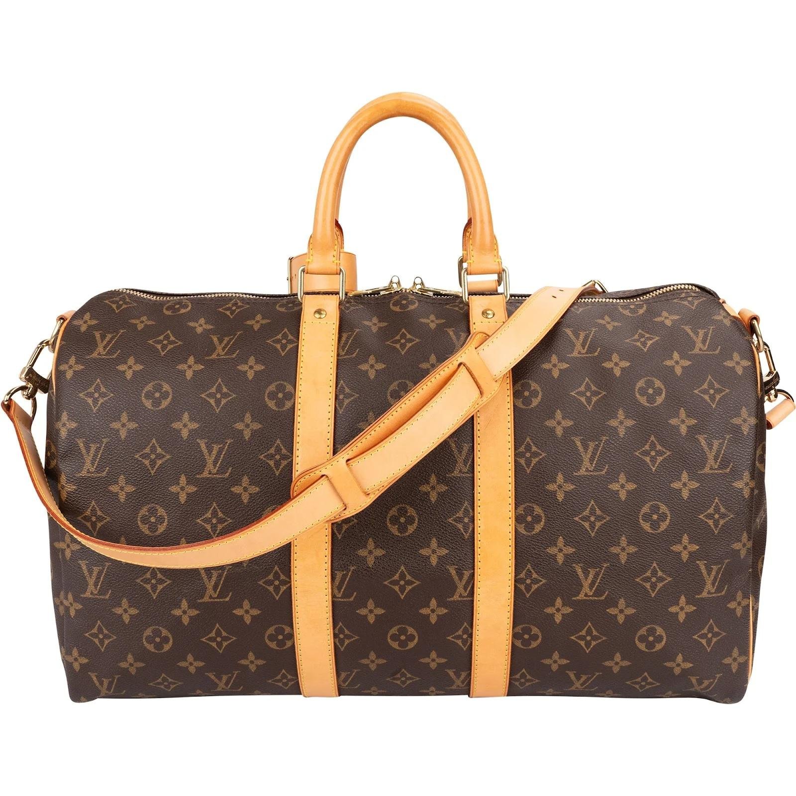 Keepall leather travel bag