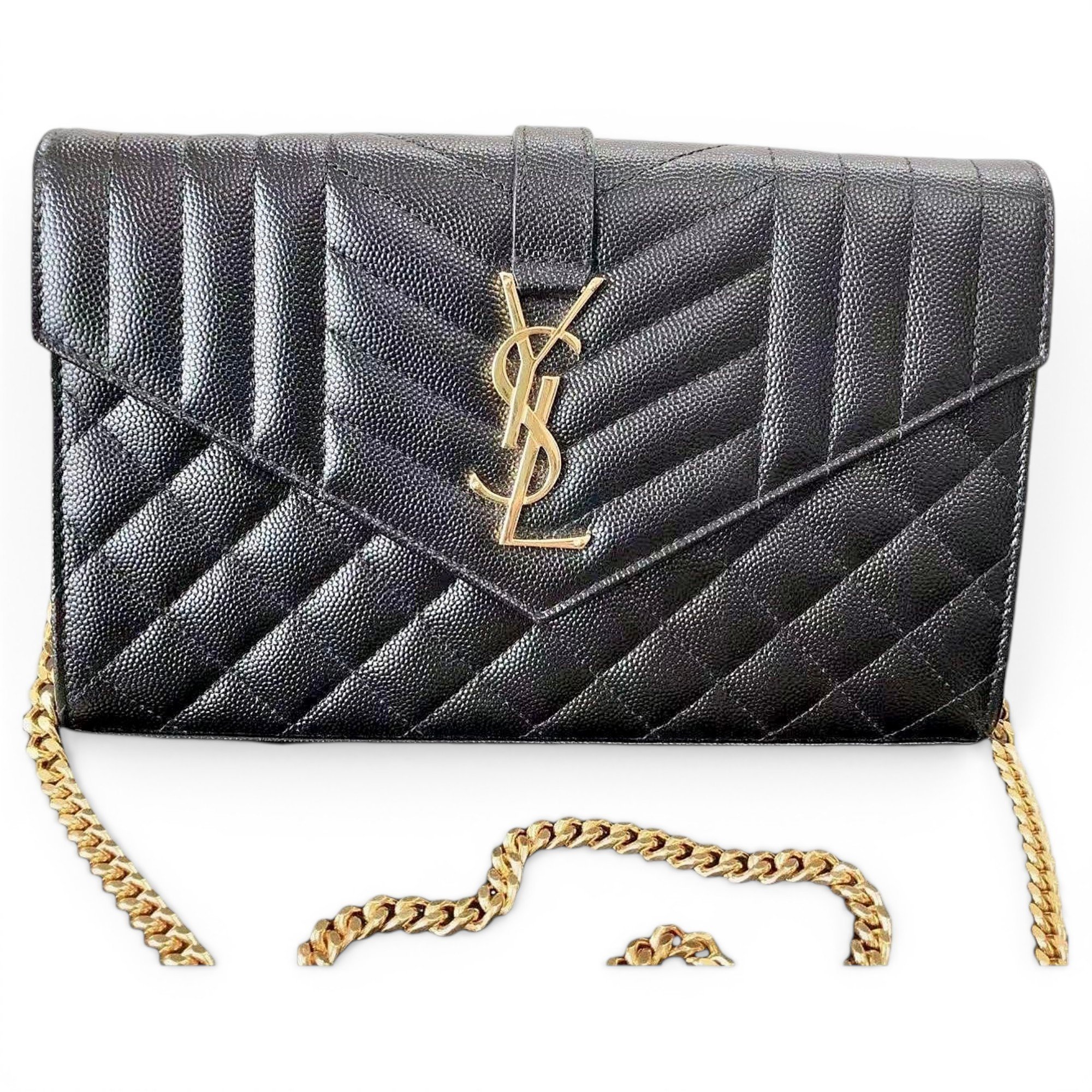 Envelope leather crossbody bag
