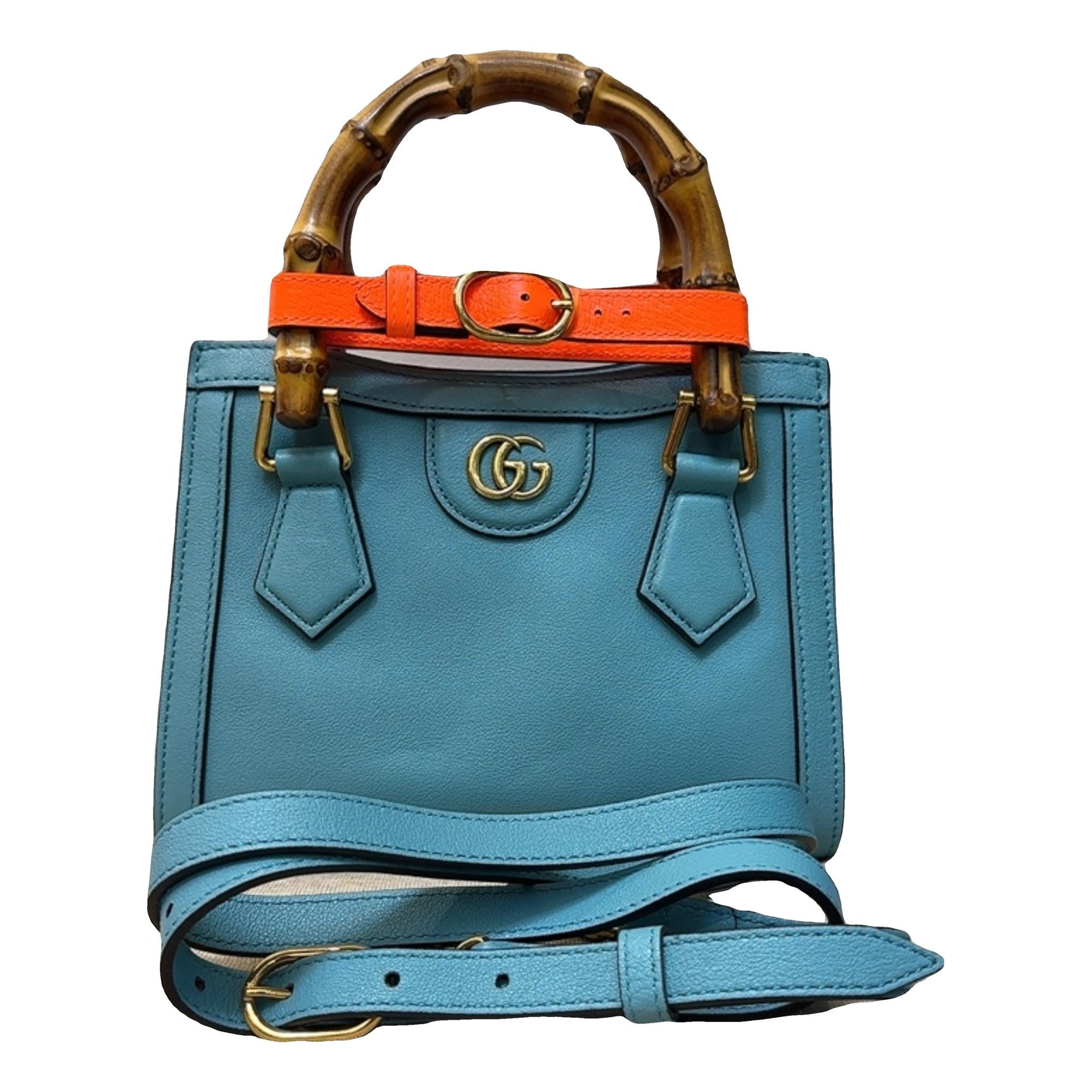 Diana Bamboo leather handbag