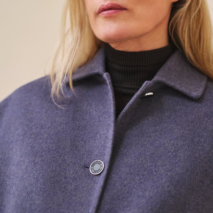 Violet Améthyste Belted Cashmere Long Vest