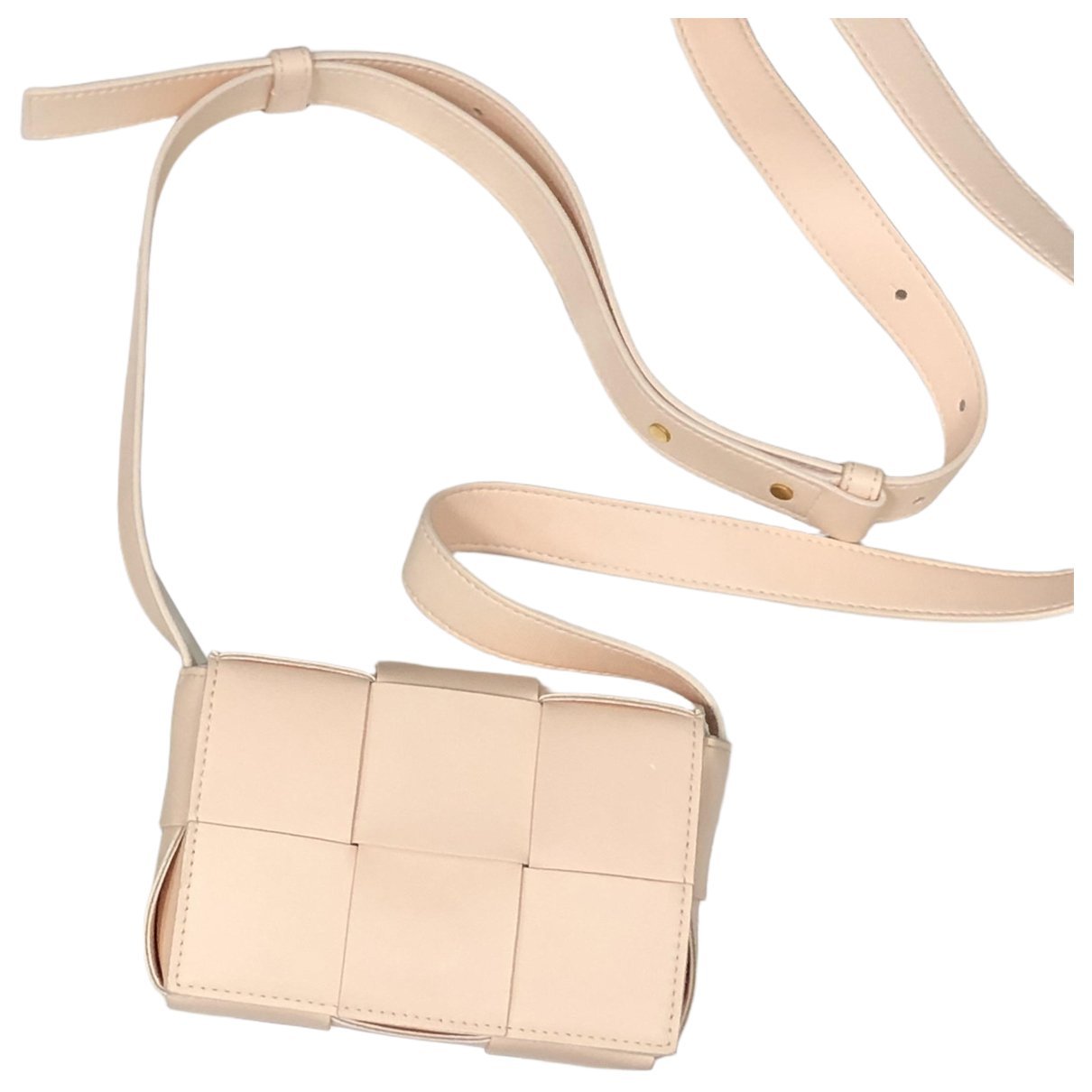 Cassette leather handbag