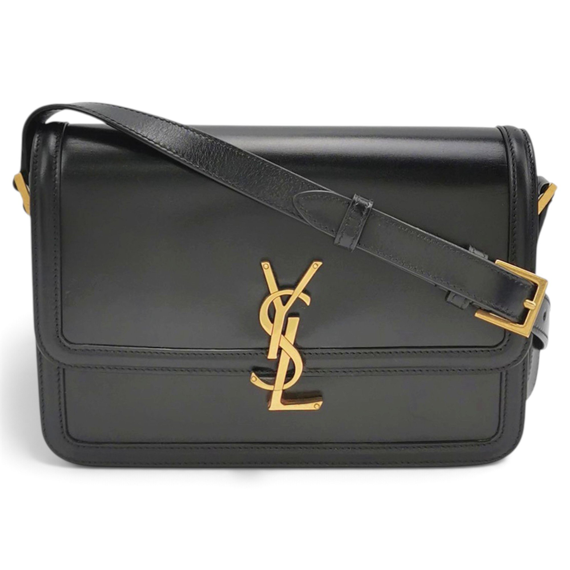 Solférino leather handbag