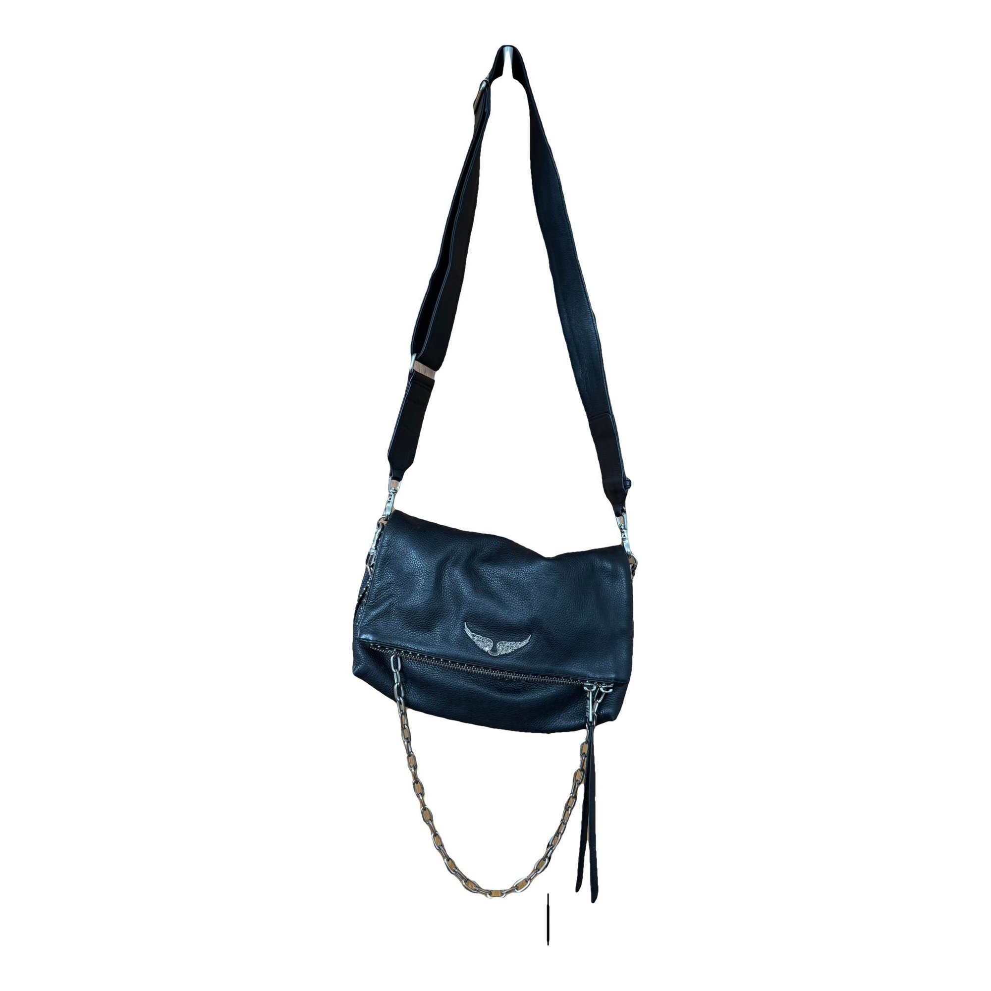 Leather clutch bag