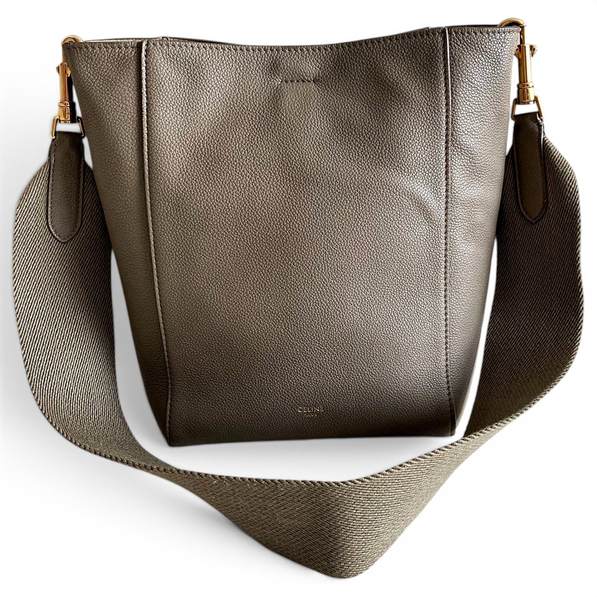 Seau Sangle leather handbag