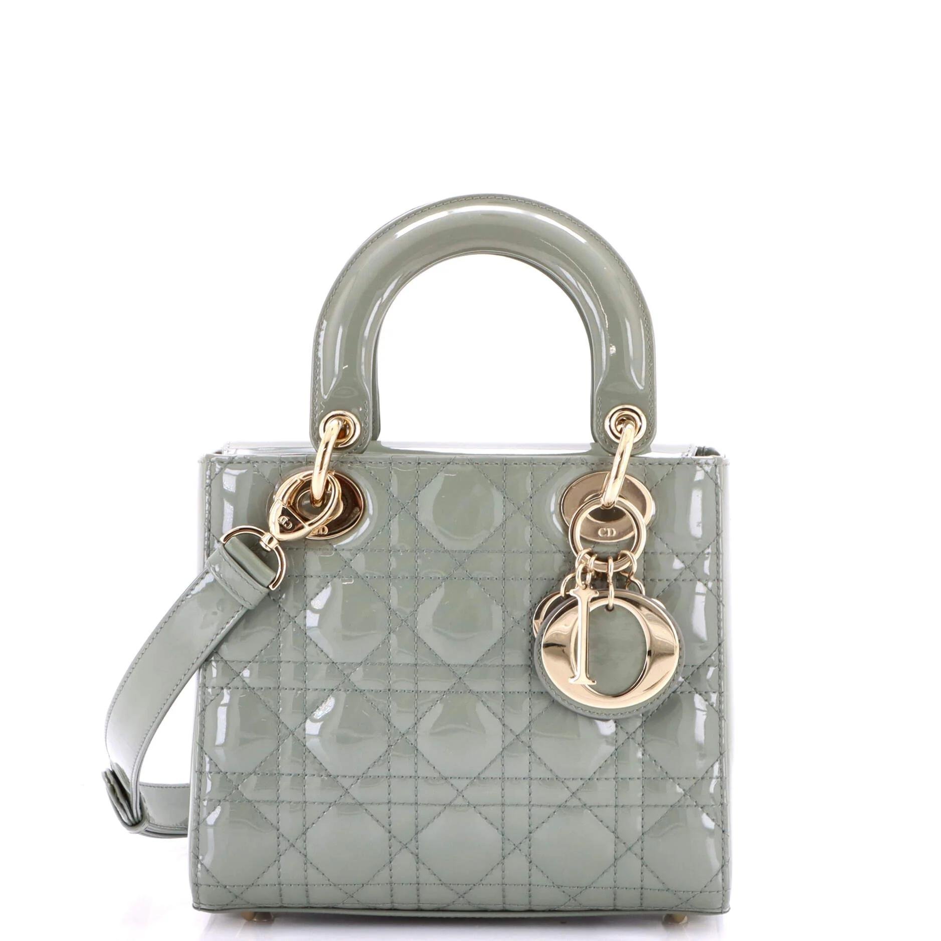 Patent leather handbag