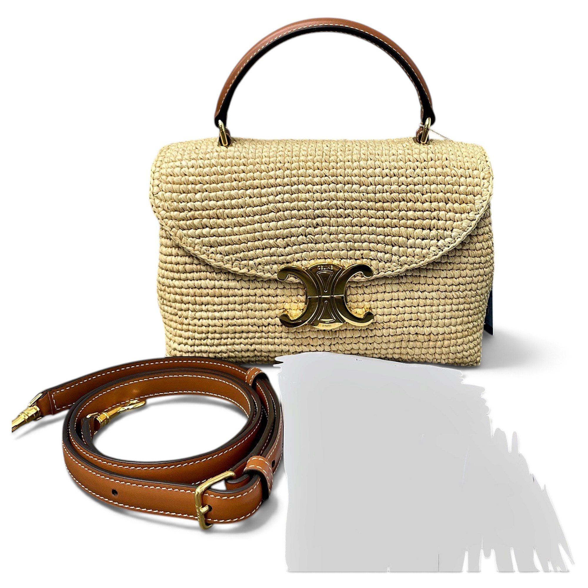 Triomphe leather handbag