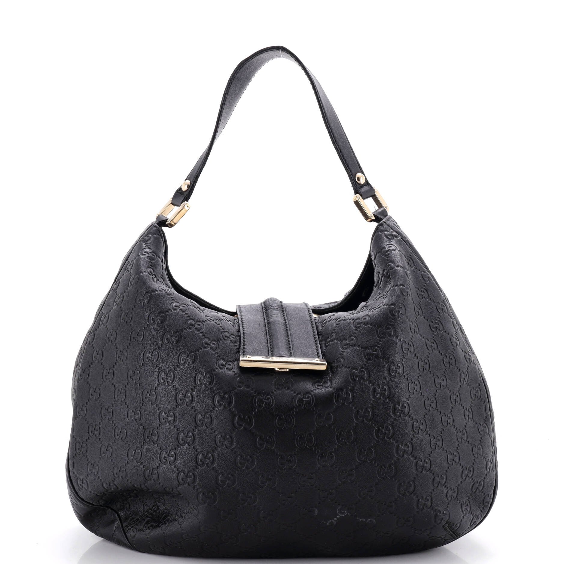 New Ladies Web Hobo Guccissima Leather Large