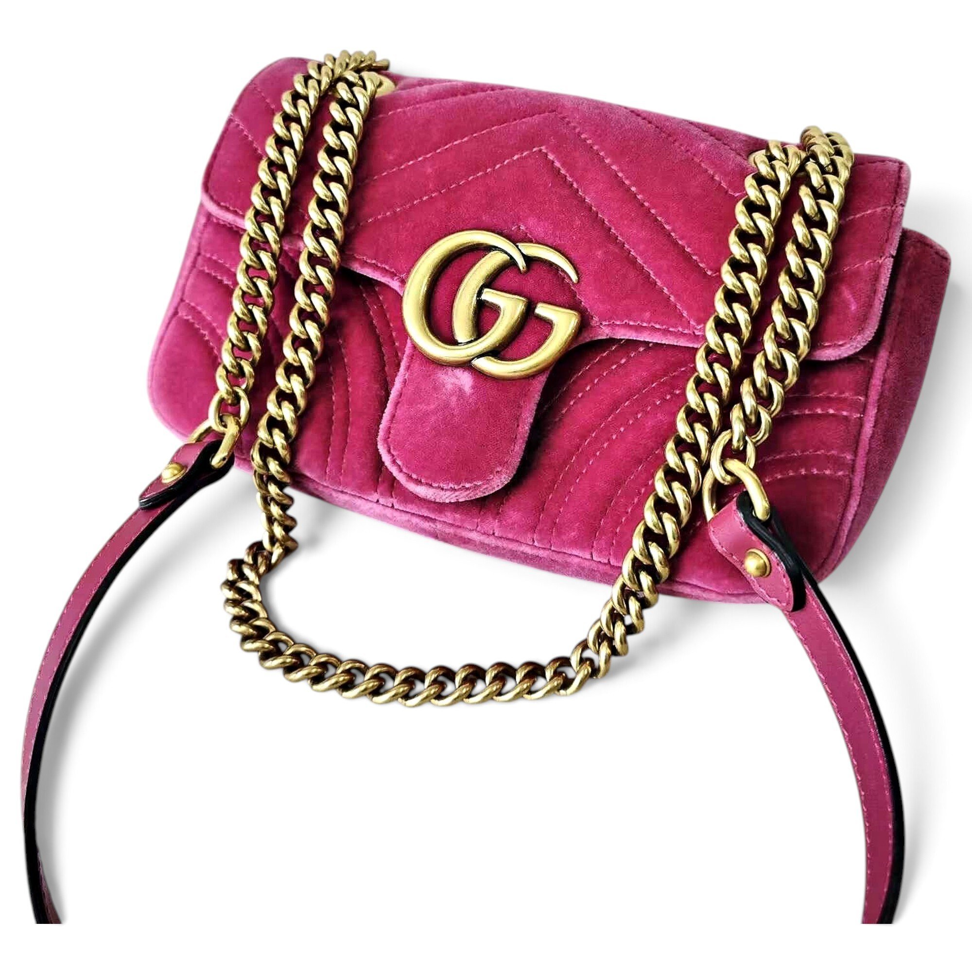 GG Marmont Flap leather handbag