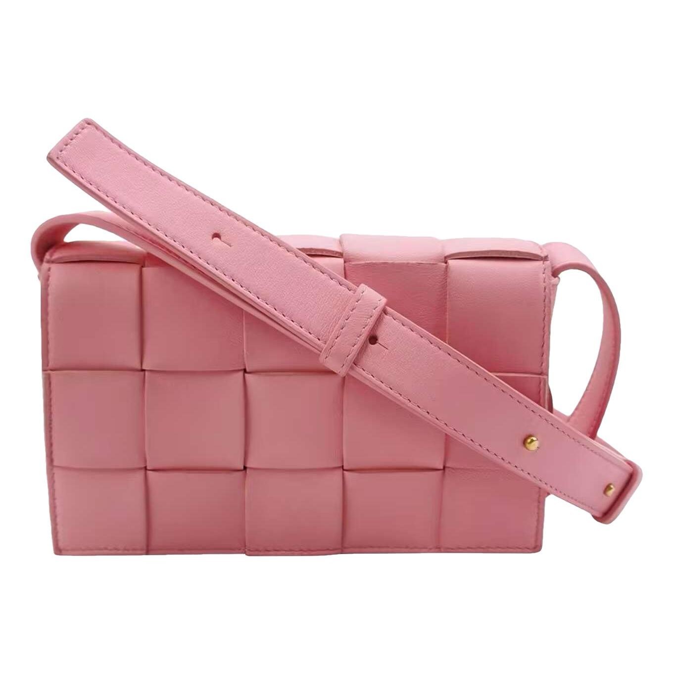 Cassette leather handbag