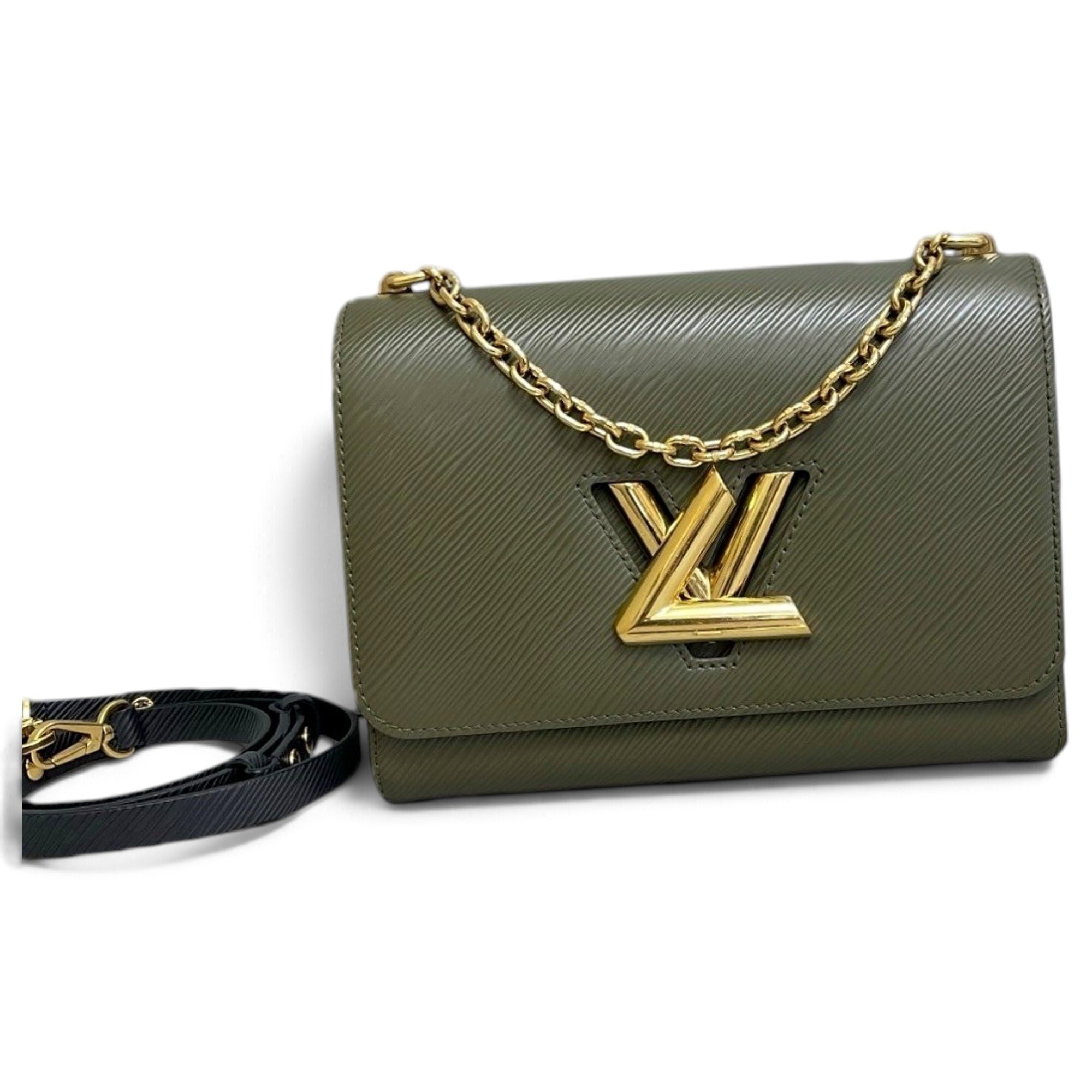 Twist leather handbag