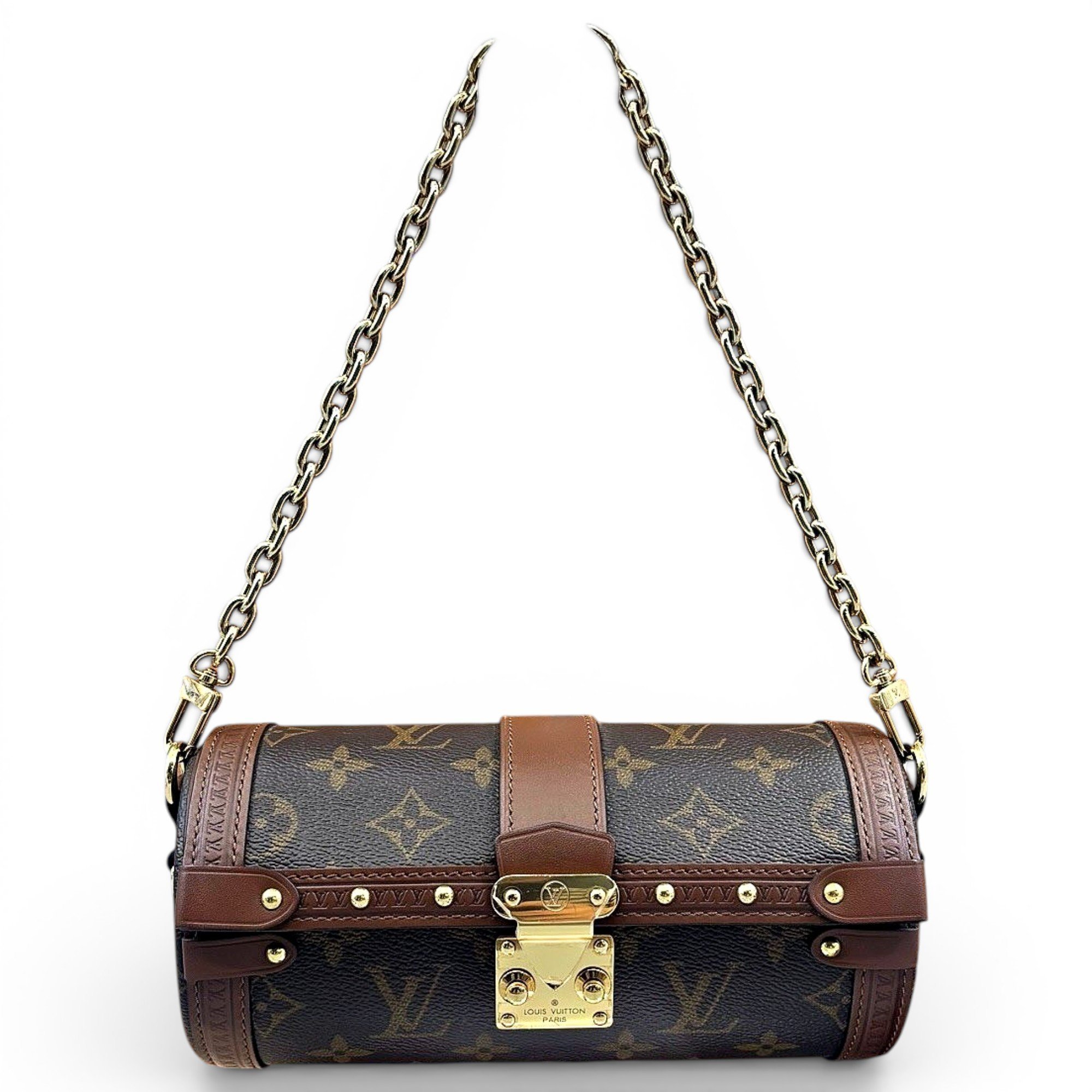 Papillon Trunk leather handbag