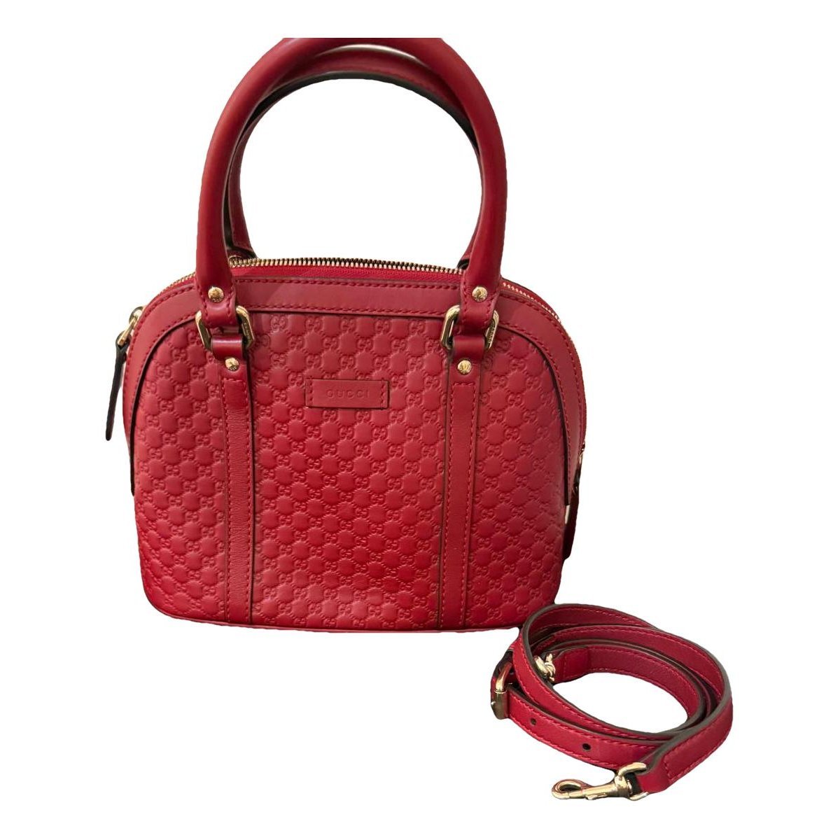 Dôme leather crossbody bag