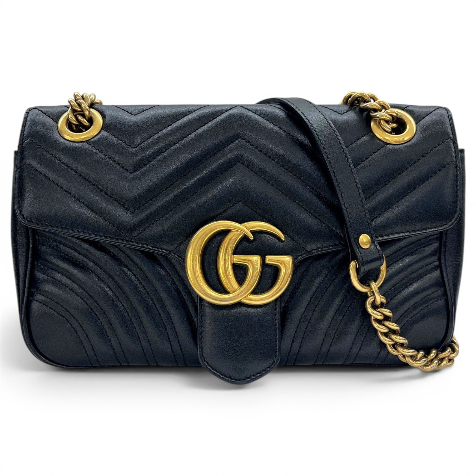 GG Marmont Flap leather crossbody bag