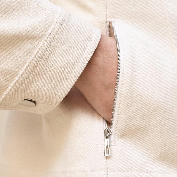 Blanc Cassé Denim Equestrian Jacket