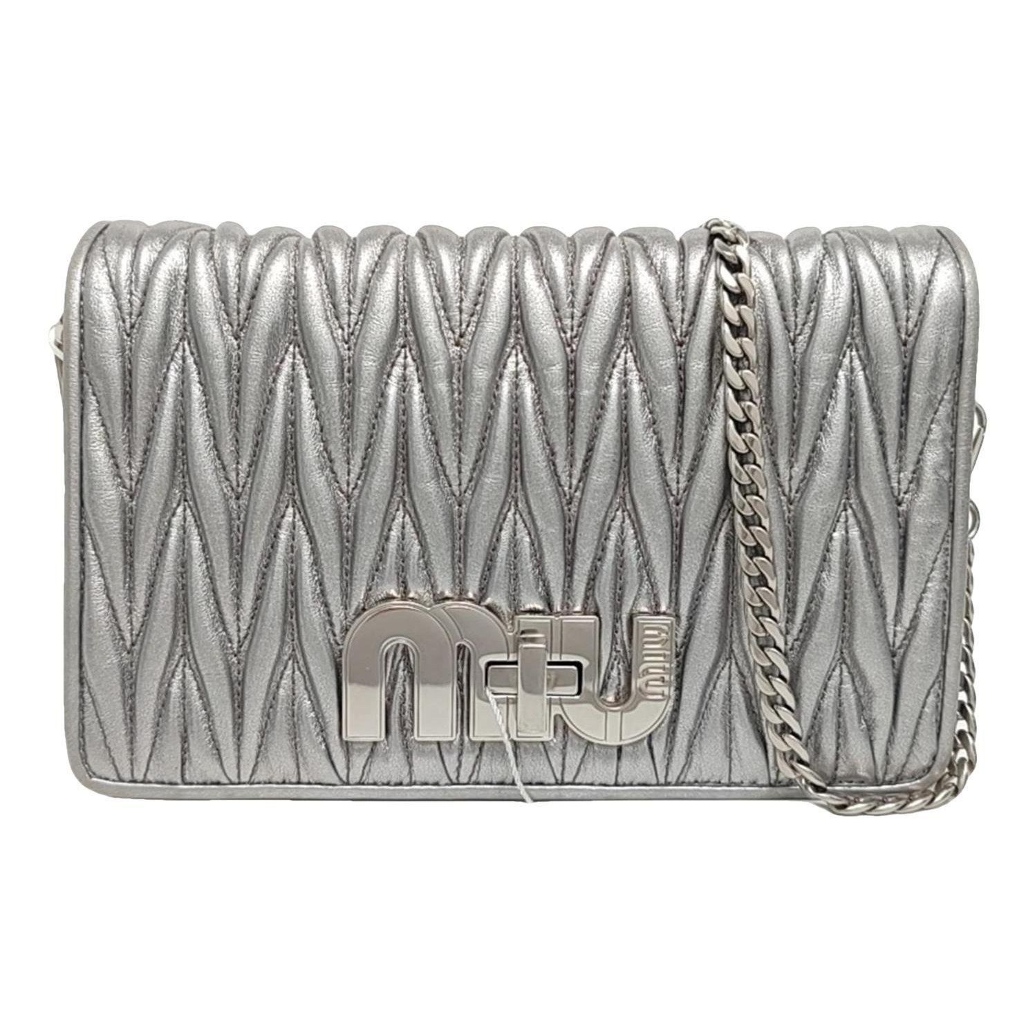My Miu leather handbag