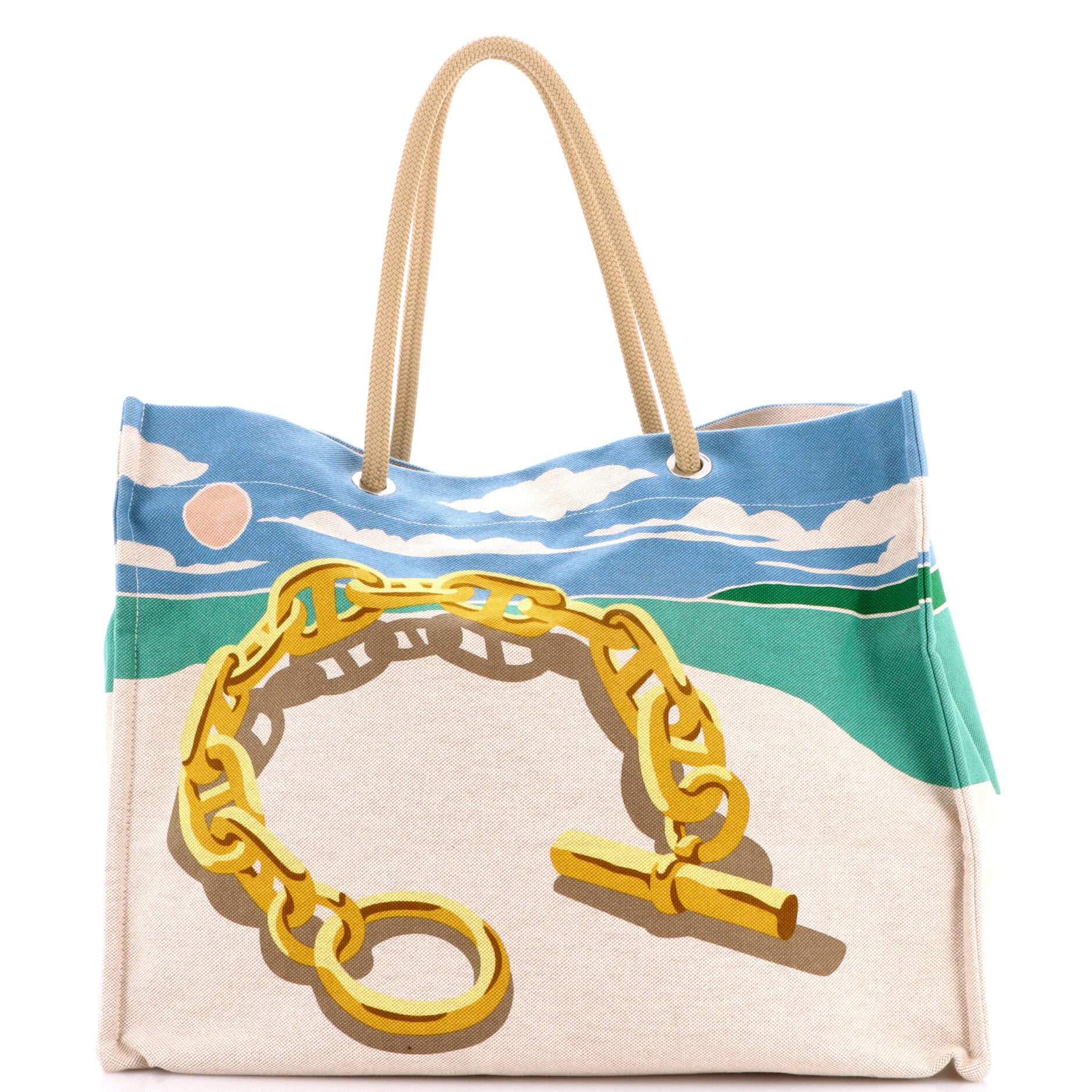 Beach Bag Printed Canvas