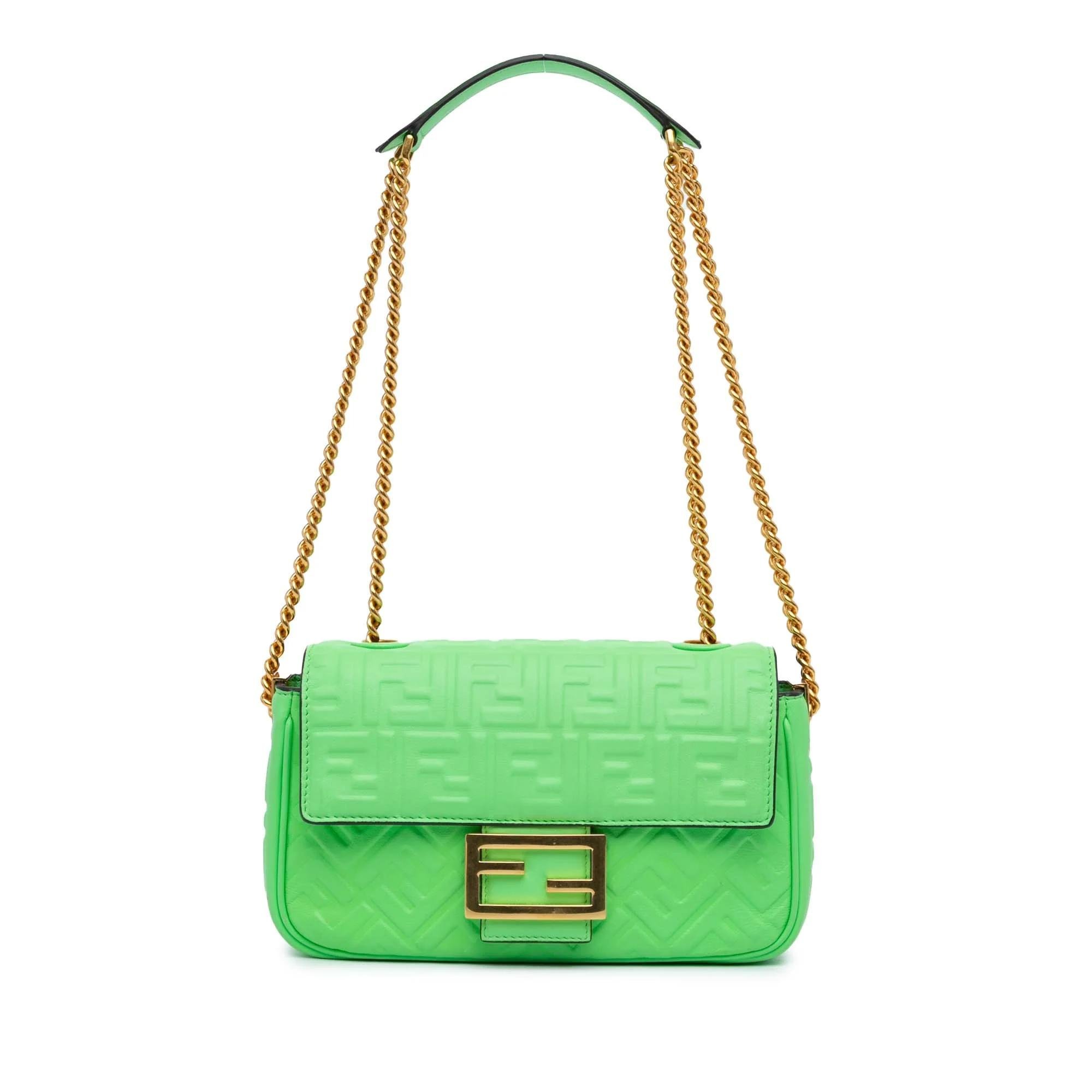 Baguette leather handbag
