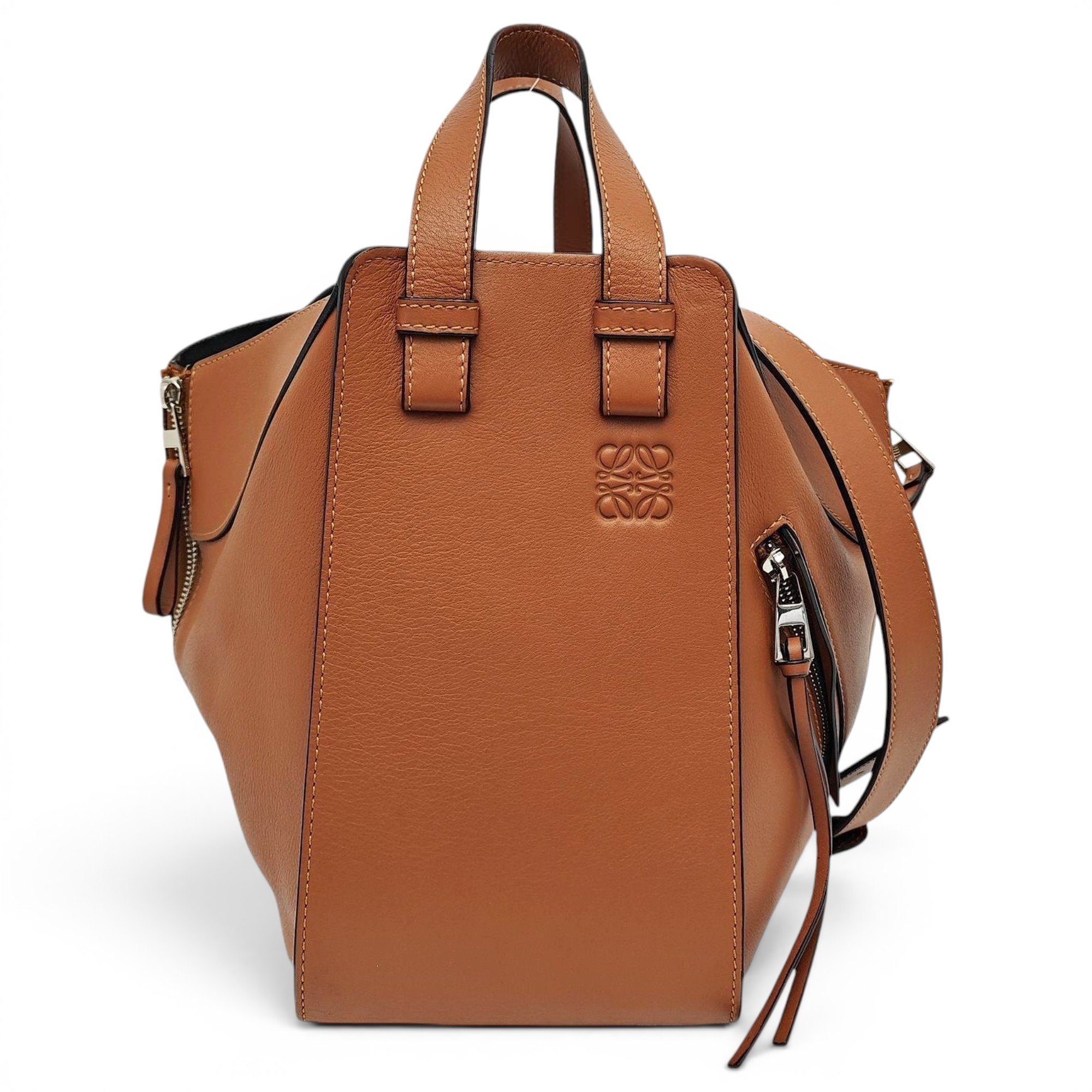 Hammock leather crossbody bag