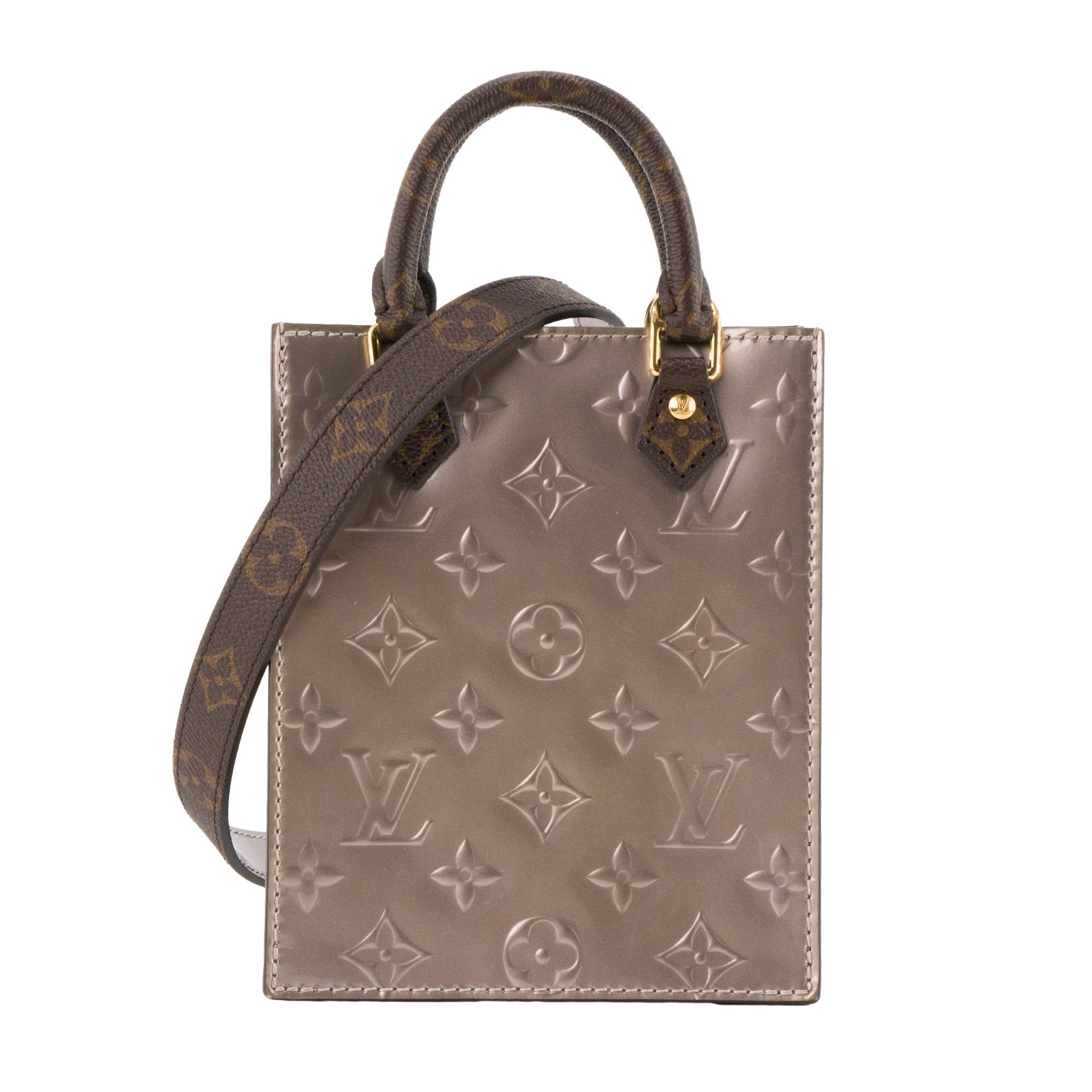 Plat leather tote