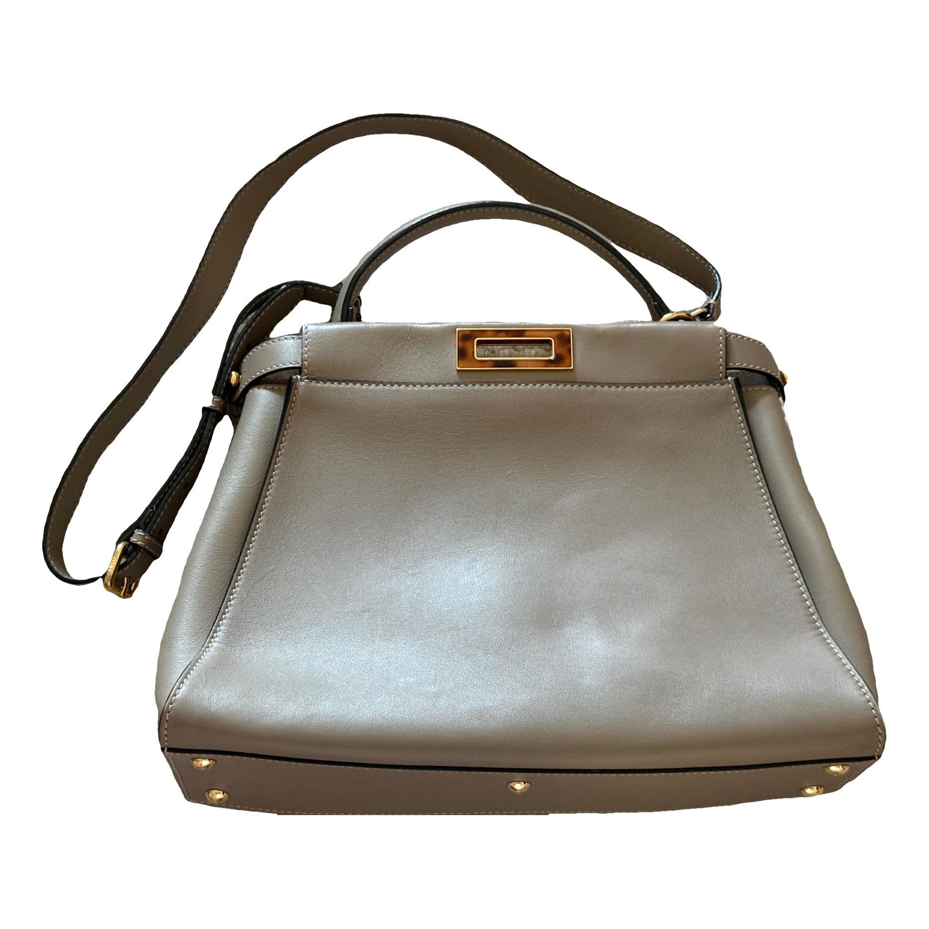 Peekaboo leather handbag