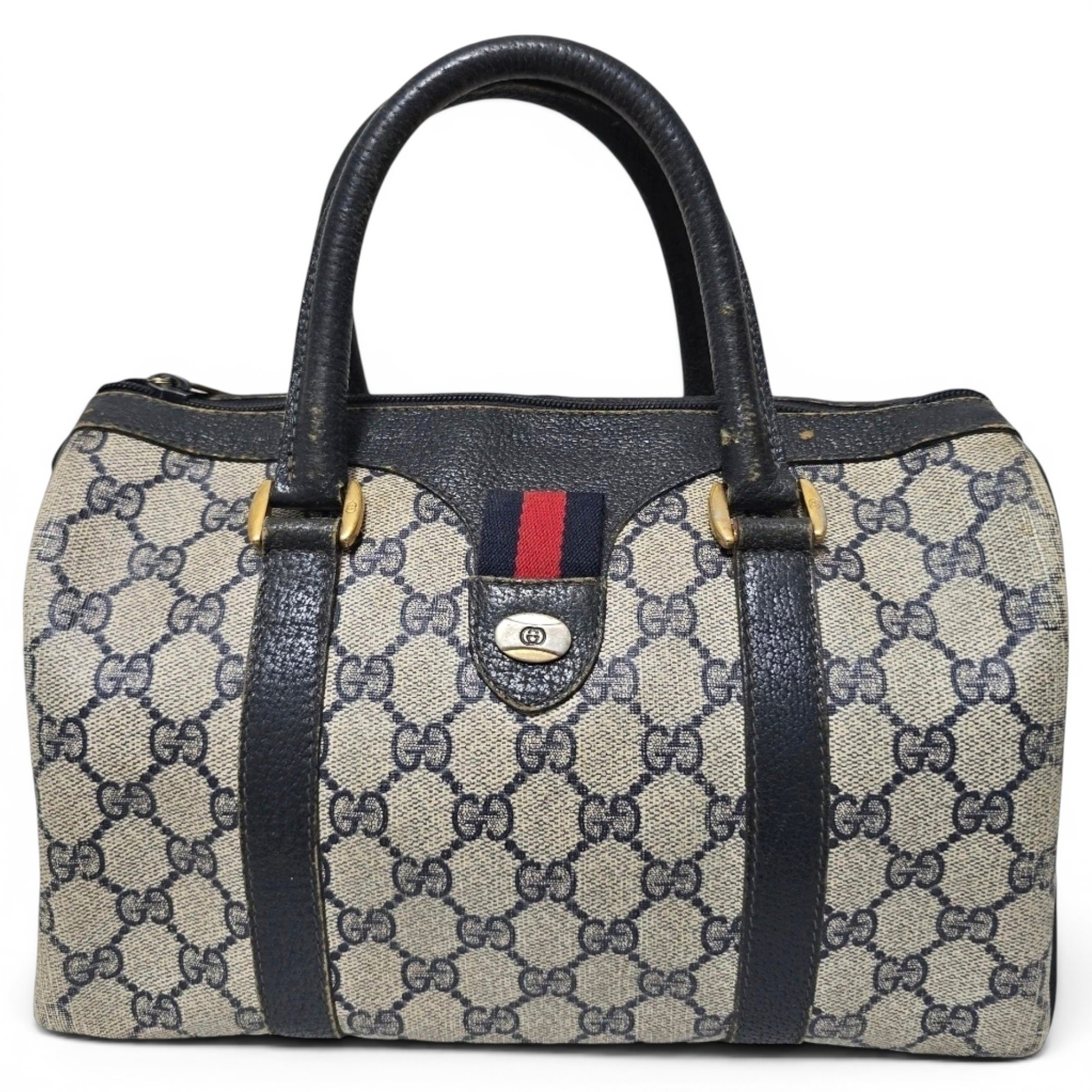 Ophidia Boston leather handbag