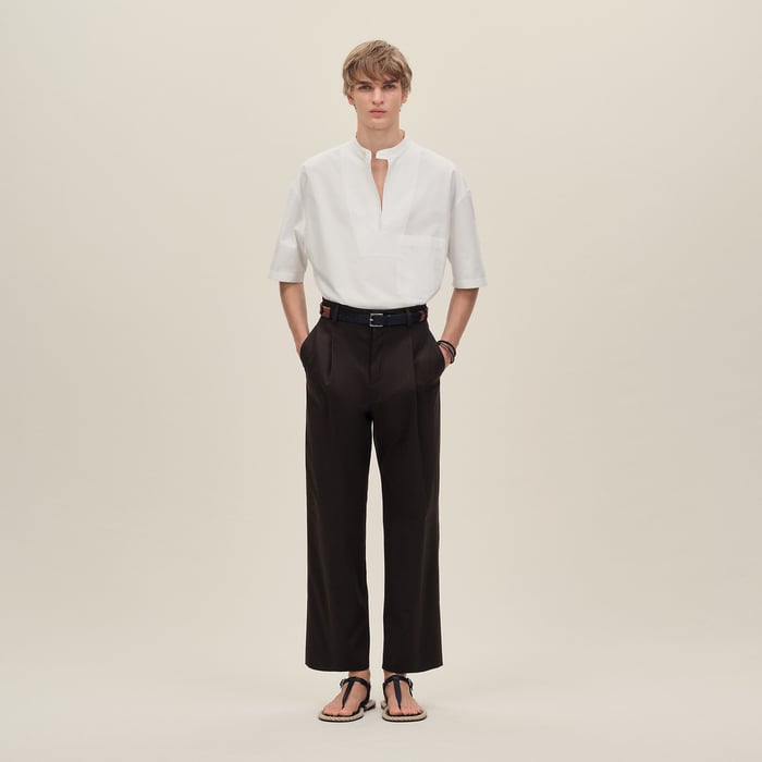 Café Pleated Palerme Pants