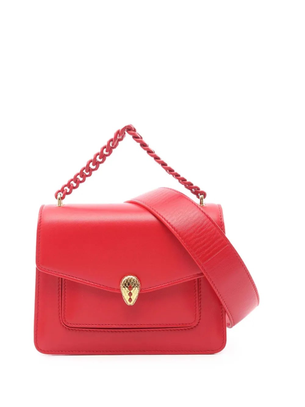 2010-2026 Leather Serpenti Forever Maxi Chain Top Handle Bag satchel