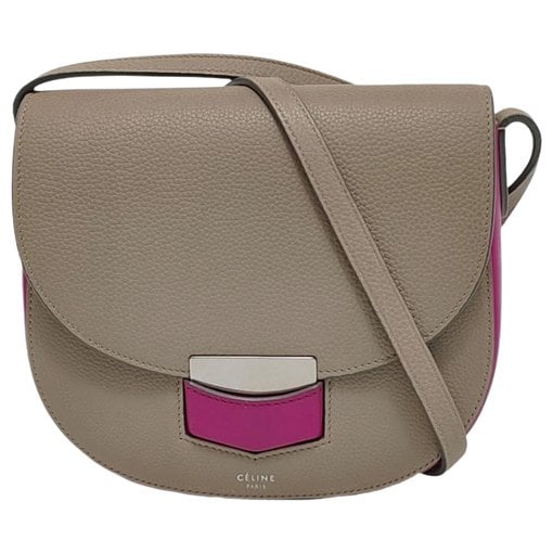 Trotteur leather handbag