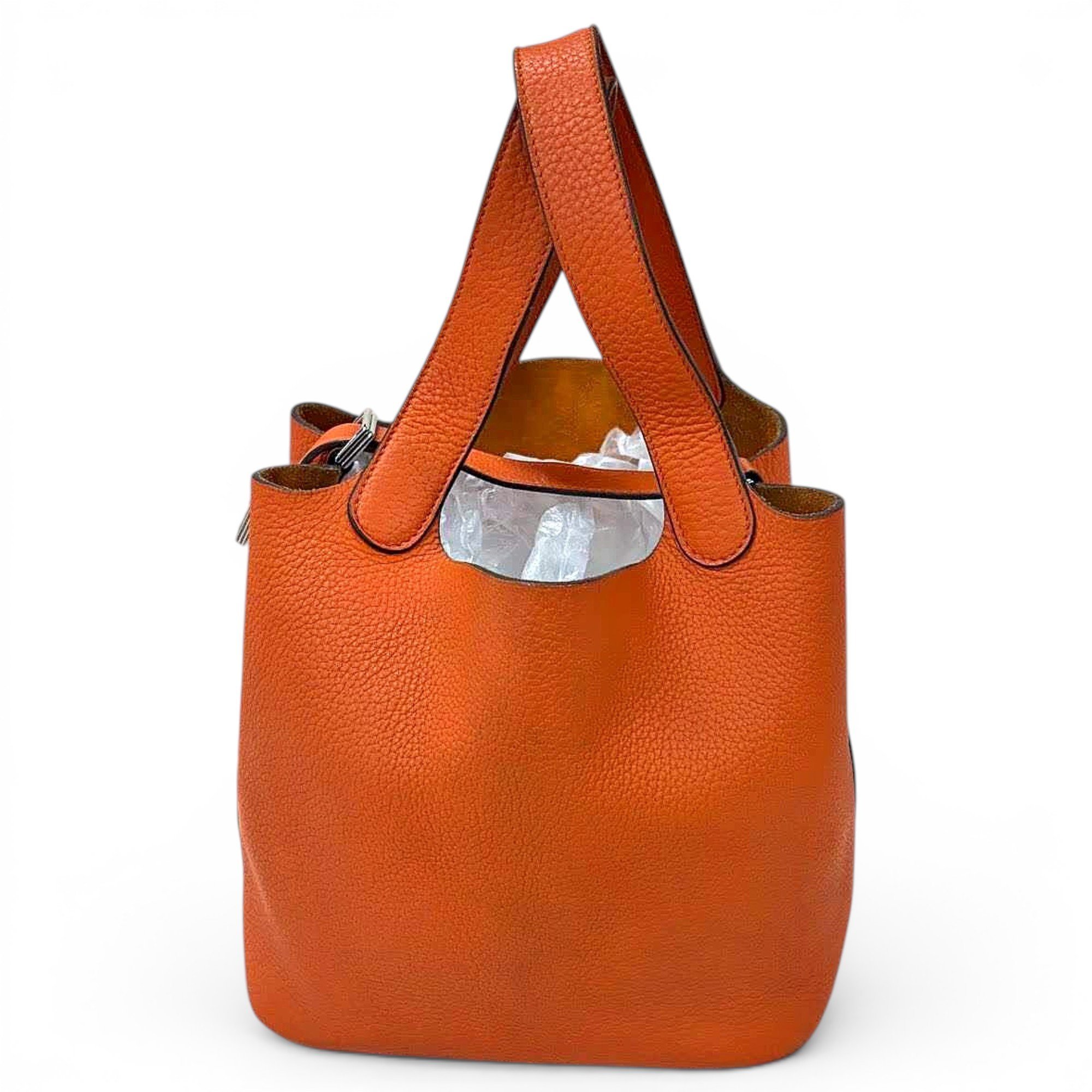 Picotin leather handbag
