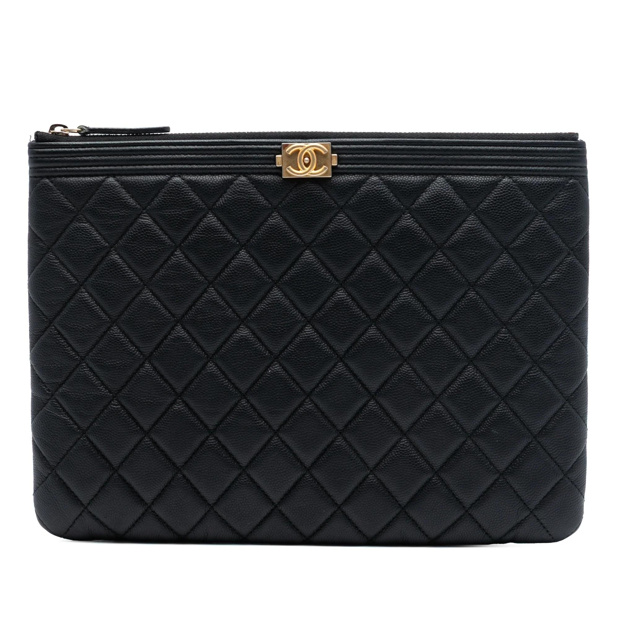 Boy leather clutch bag