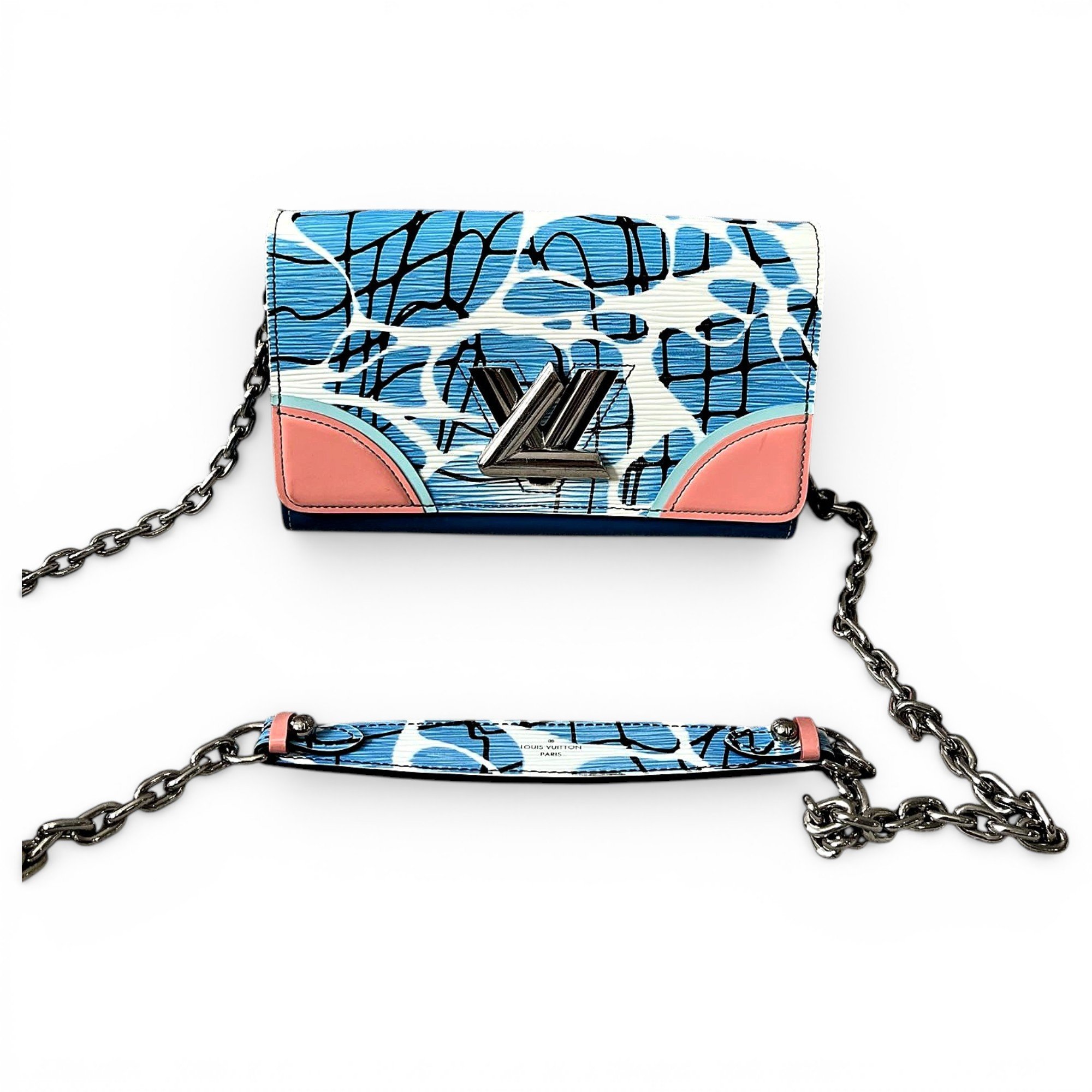 Twist Long Chain Wallet leather crossbody bag