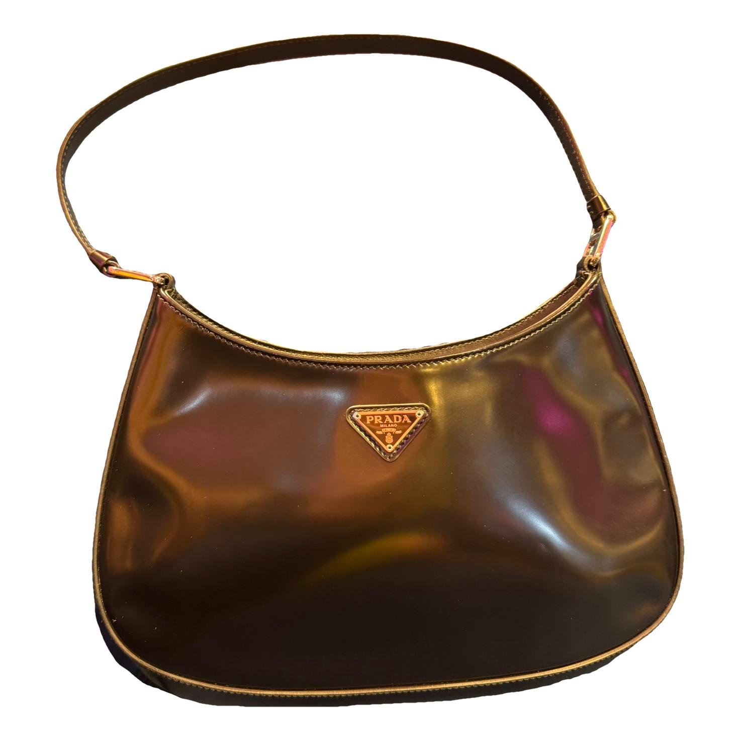 Cleo patent leather handbag