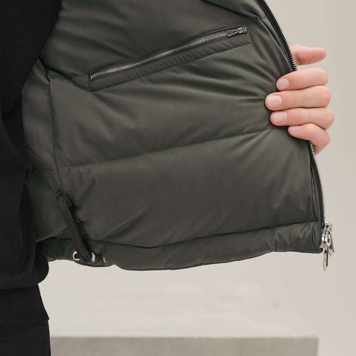 Vert Chrome "Casaque" Quilted Vest