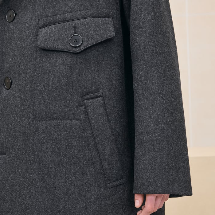 Anthracite Hooded Auto Coat