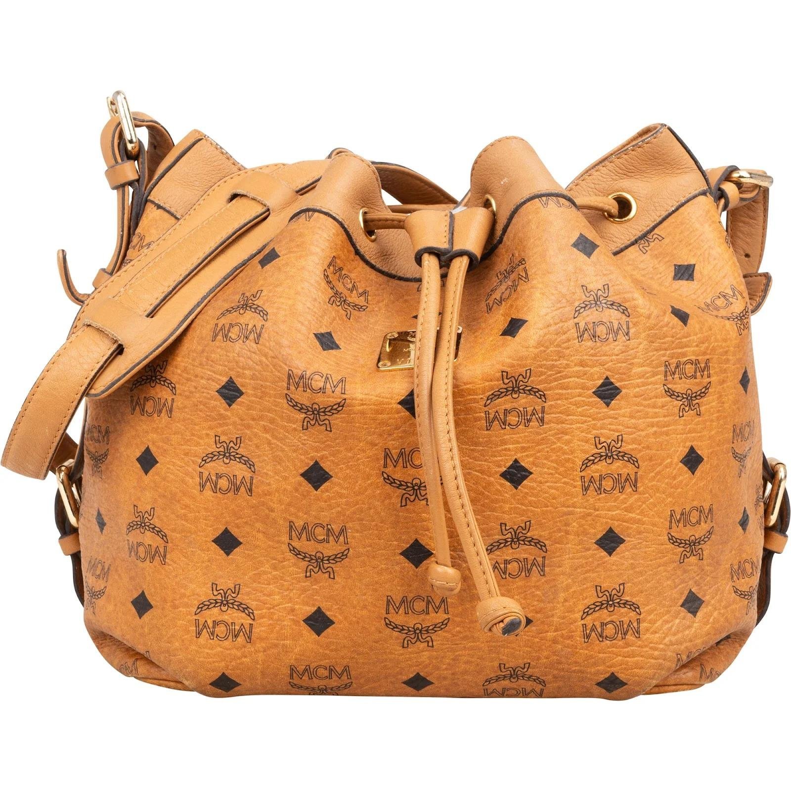 MCM Heritage Drawstring leather crossbody bag