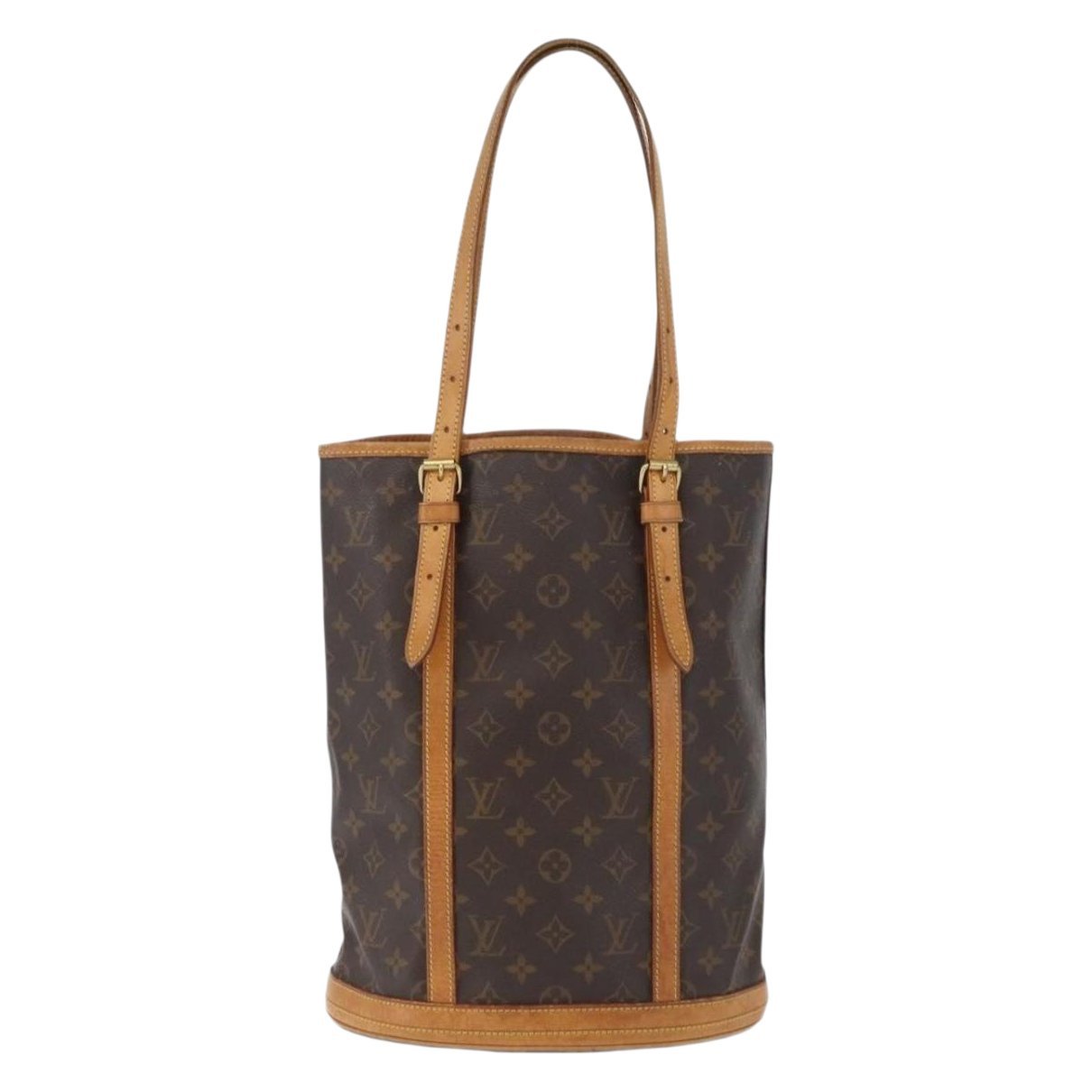 Bucket leather handbag