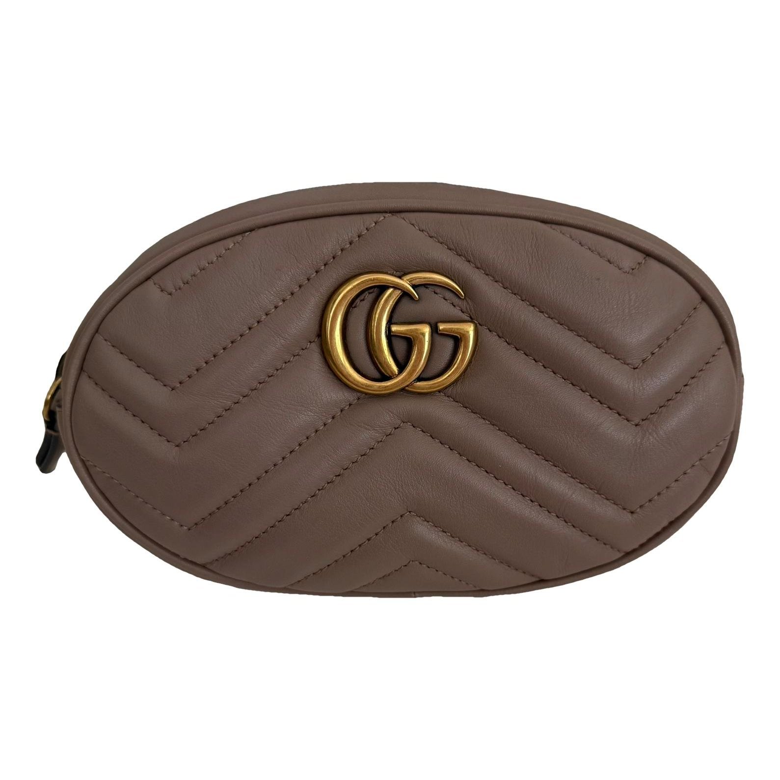 GG Marmont Oval leather handbag