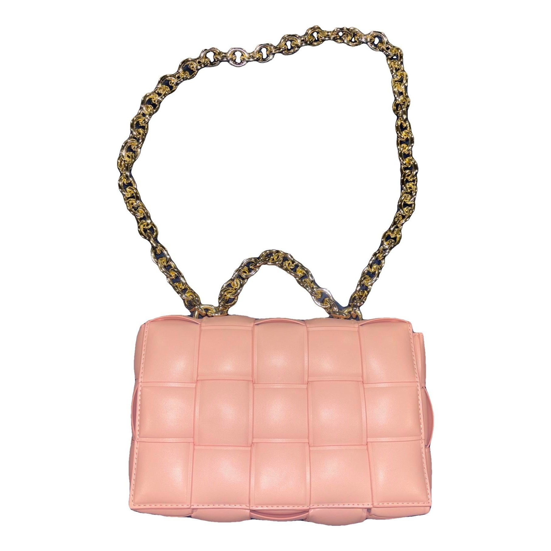 Cassette patent leather crossbody bag