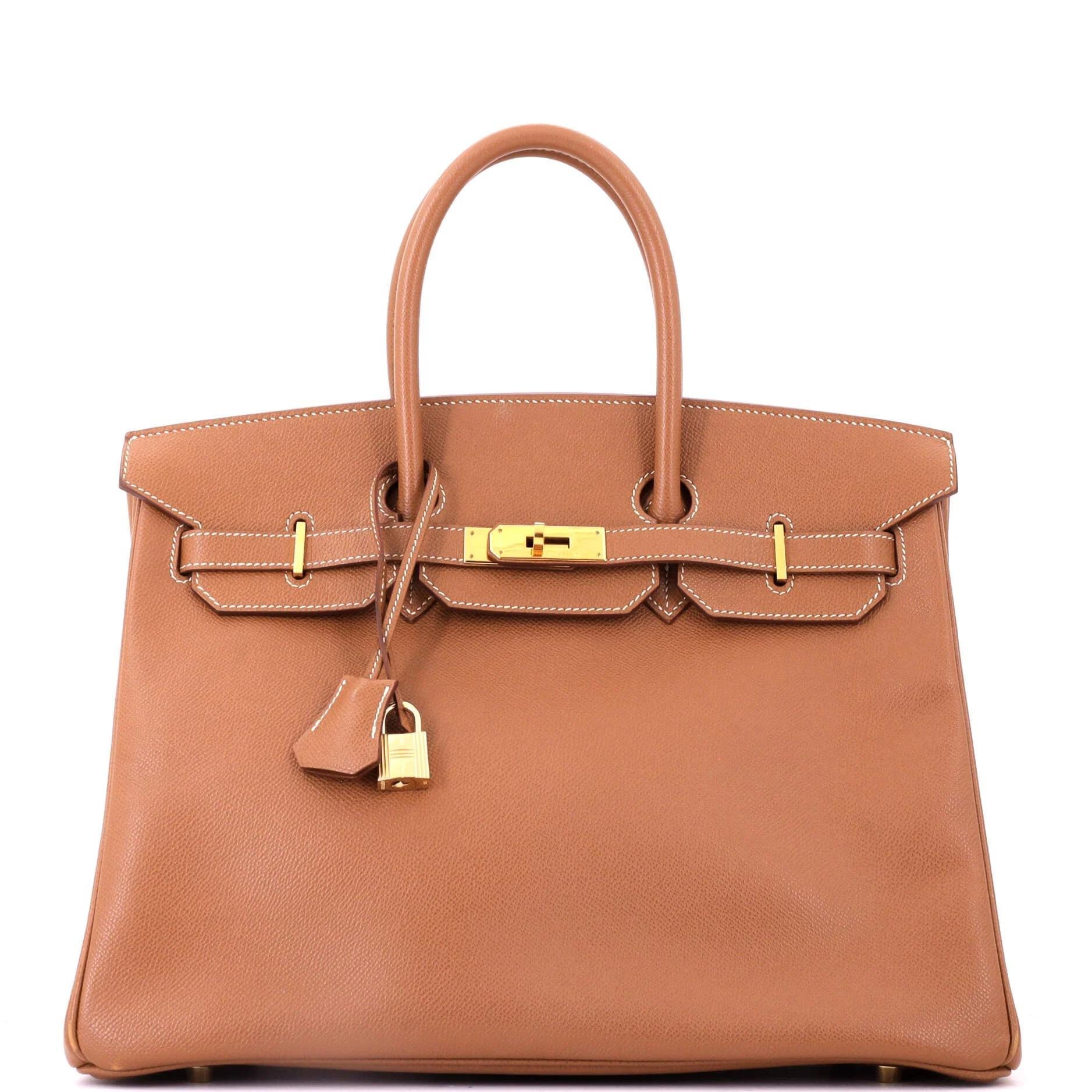 Birkin 35 leather tote