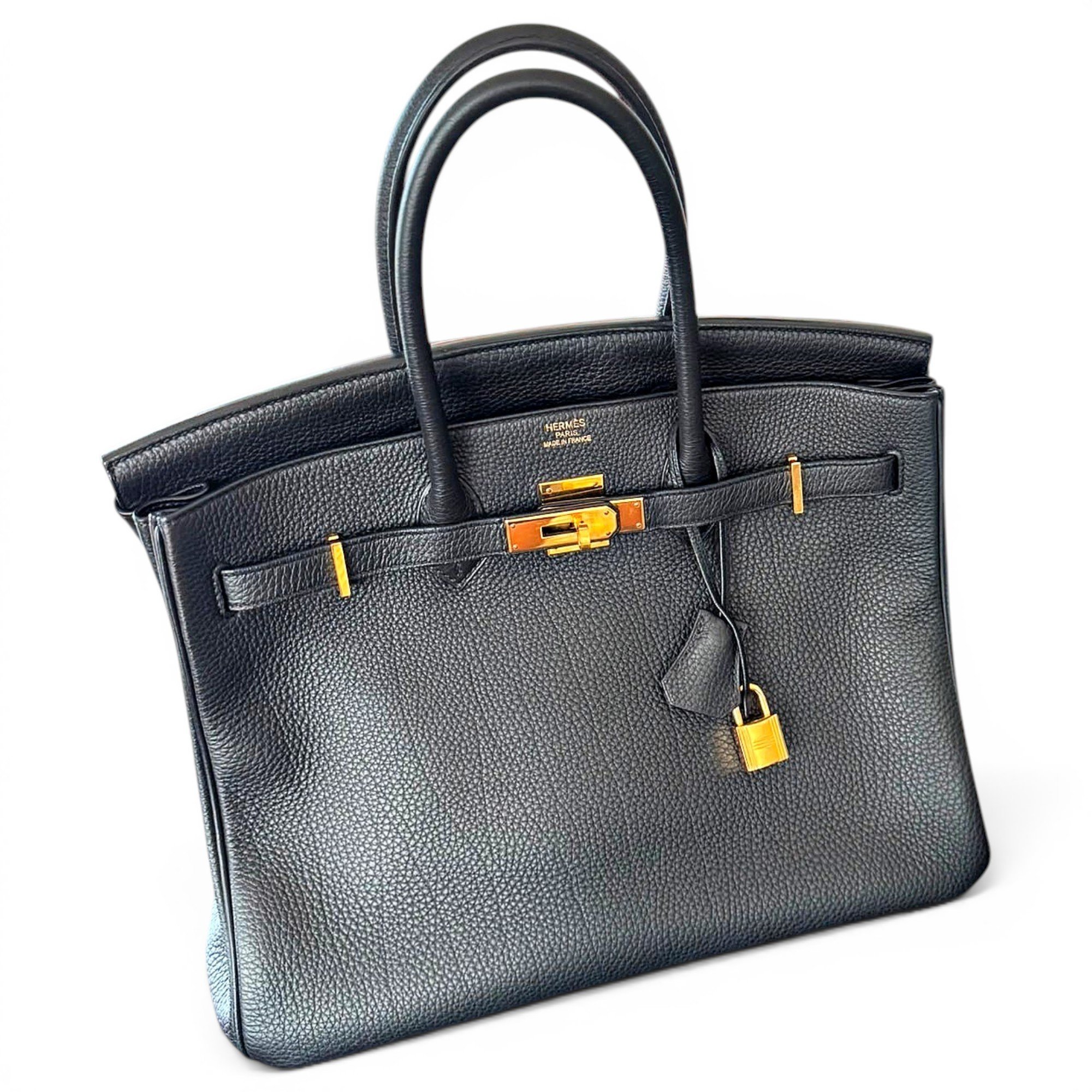 Birkin 35 leather handbag
