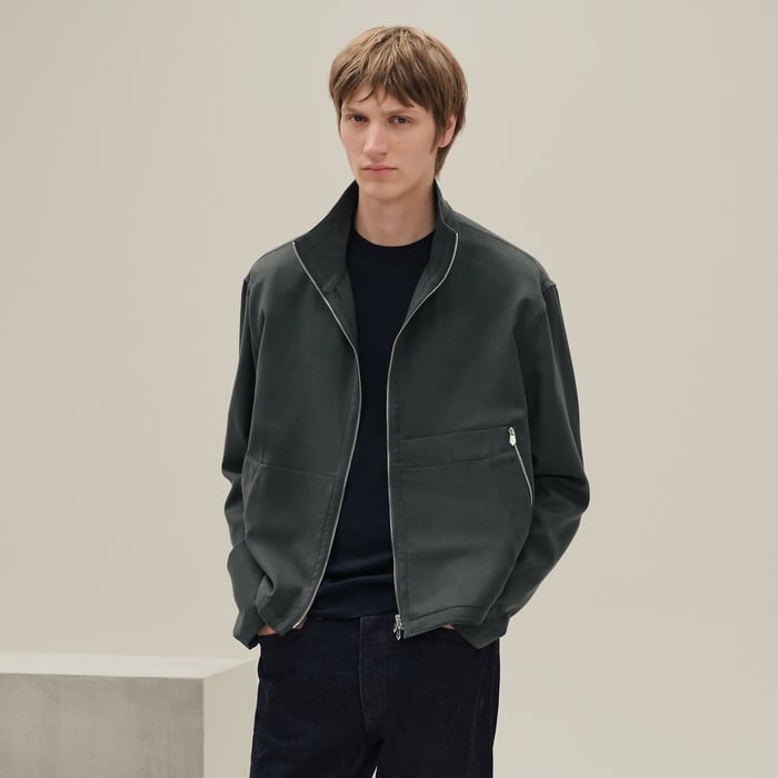 Vert Chrome Zipped Jacket Shirt