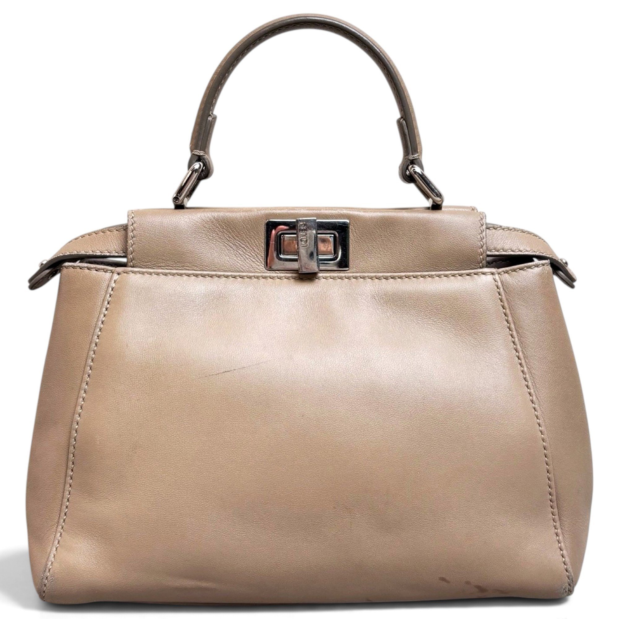 Peekaboo leather handbag