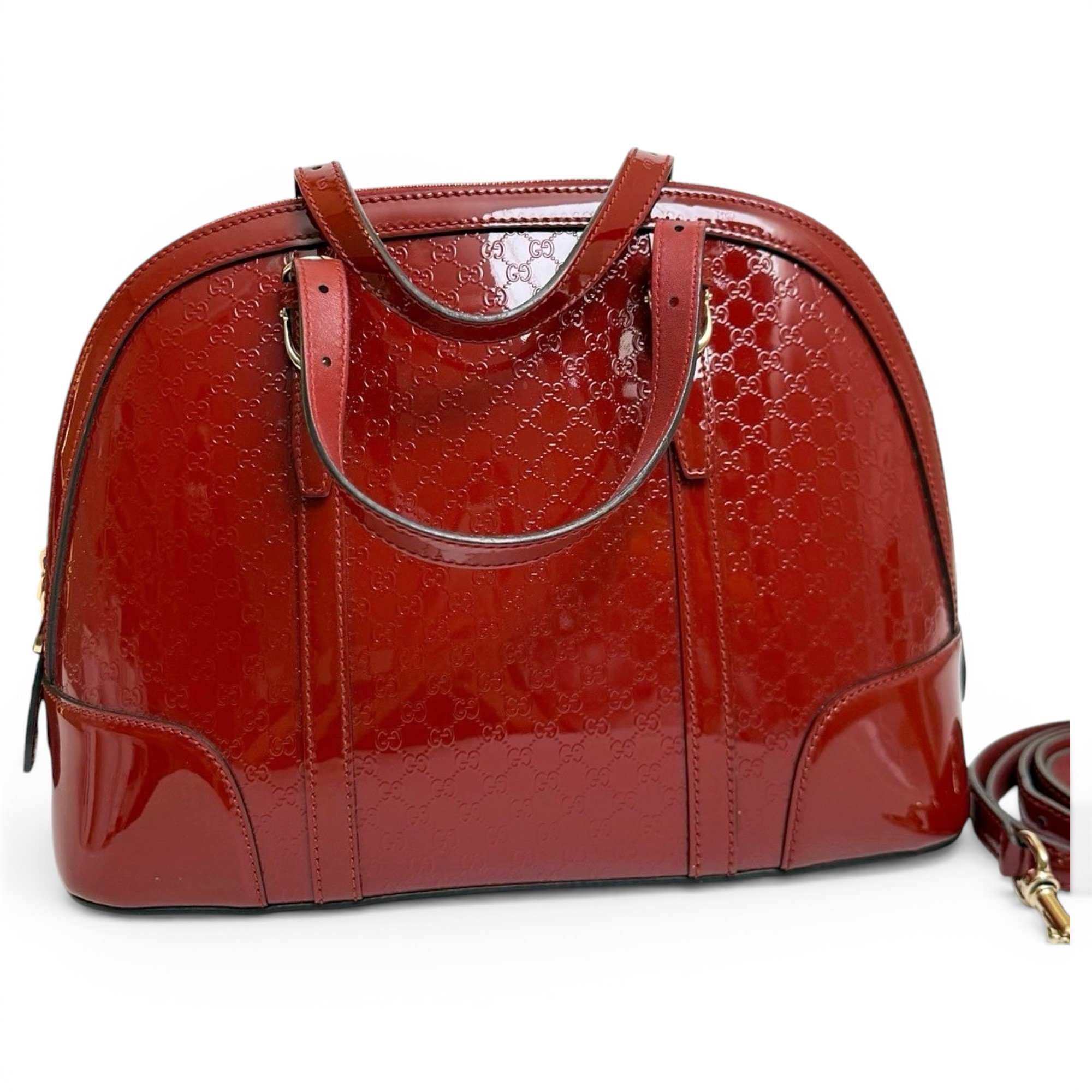 Dôme leather handbag